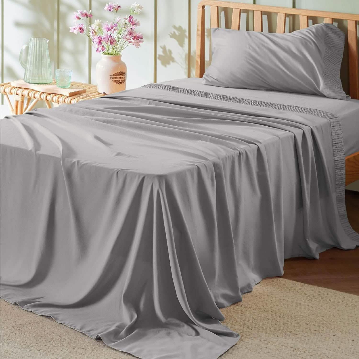 GentleSoft® Ruched Sheet Set