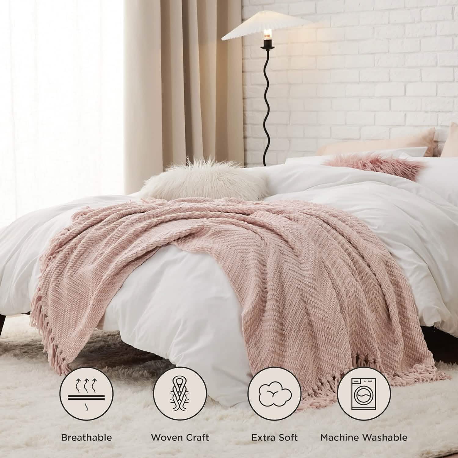 GentleSoft® GentleSoft Versatile Knit Woven Chenille Blanket