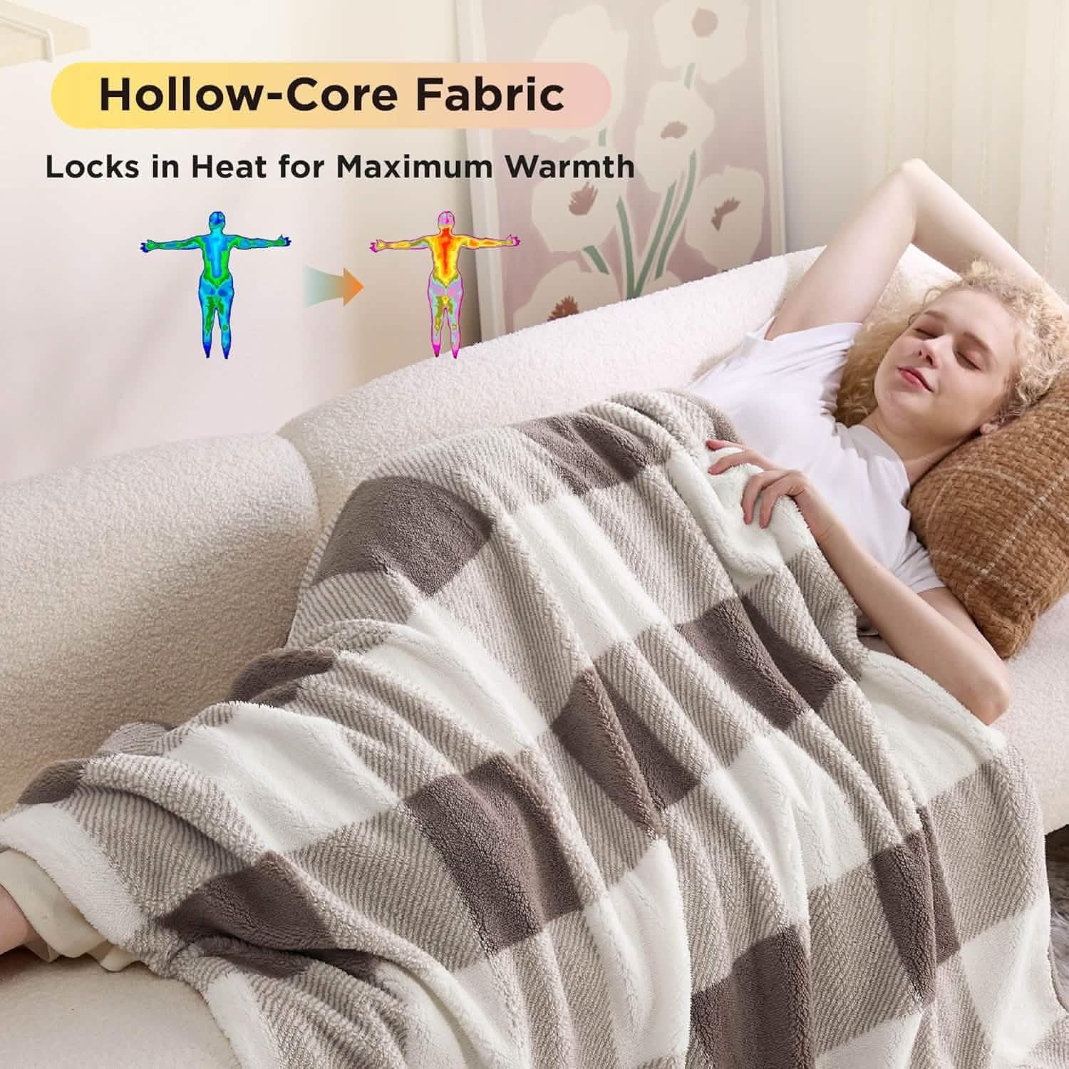 GentleSoft® Sherpa Printed Throw Blanket