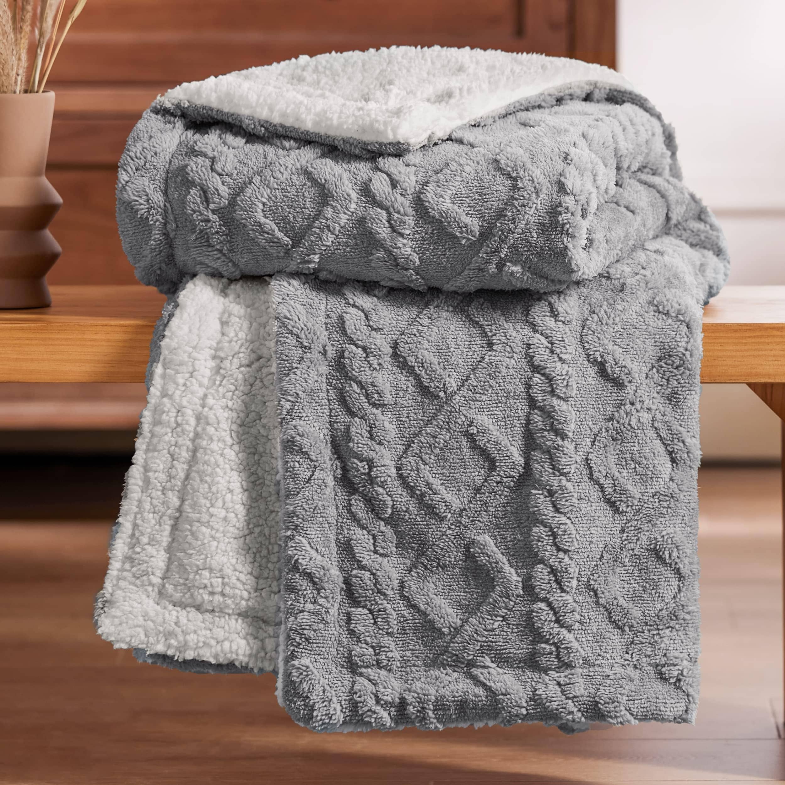 GentleSoft® Sherpa Throw Blanket For Couch