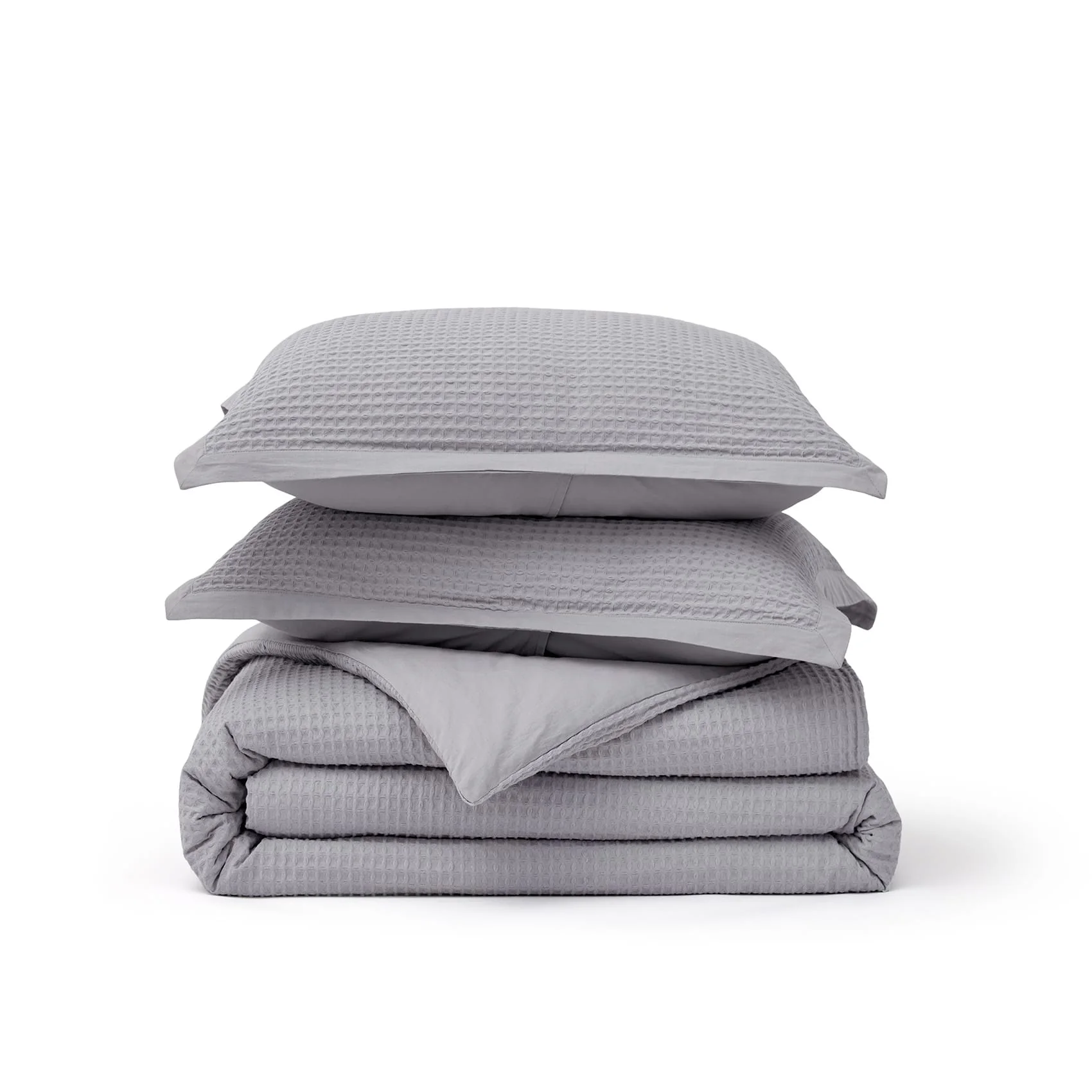 GentleSoft® Cotton Waffle Weave Duvet Cover Set