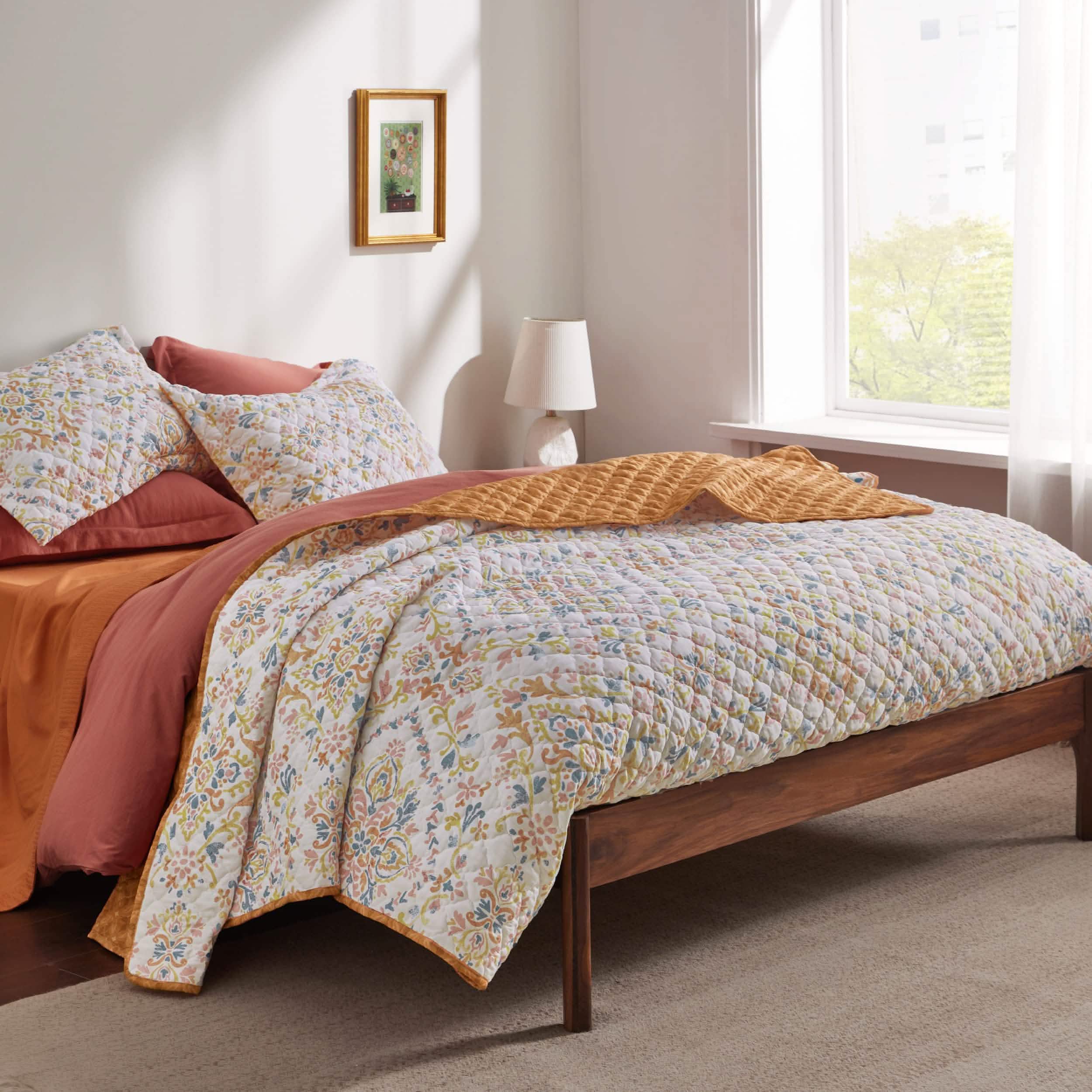 GentleSoft® Botanical Quilt Set