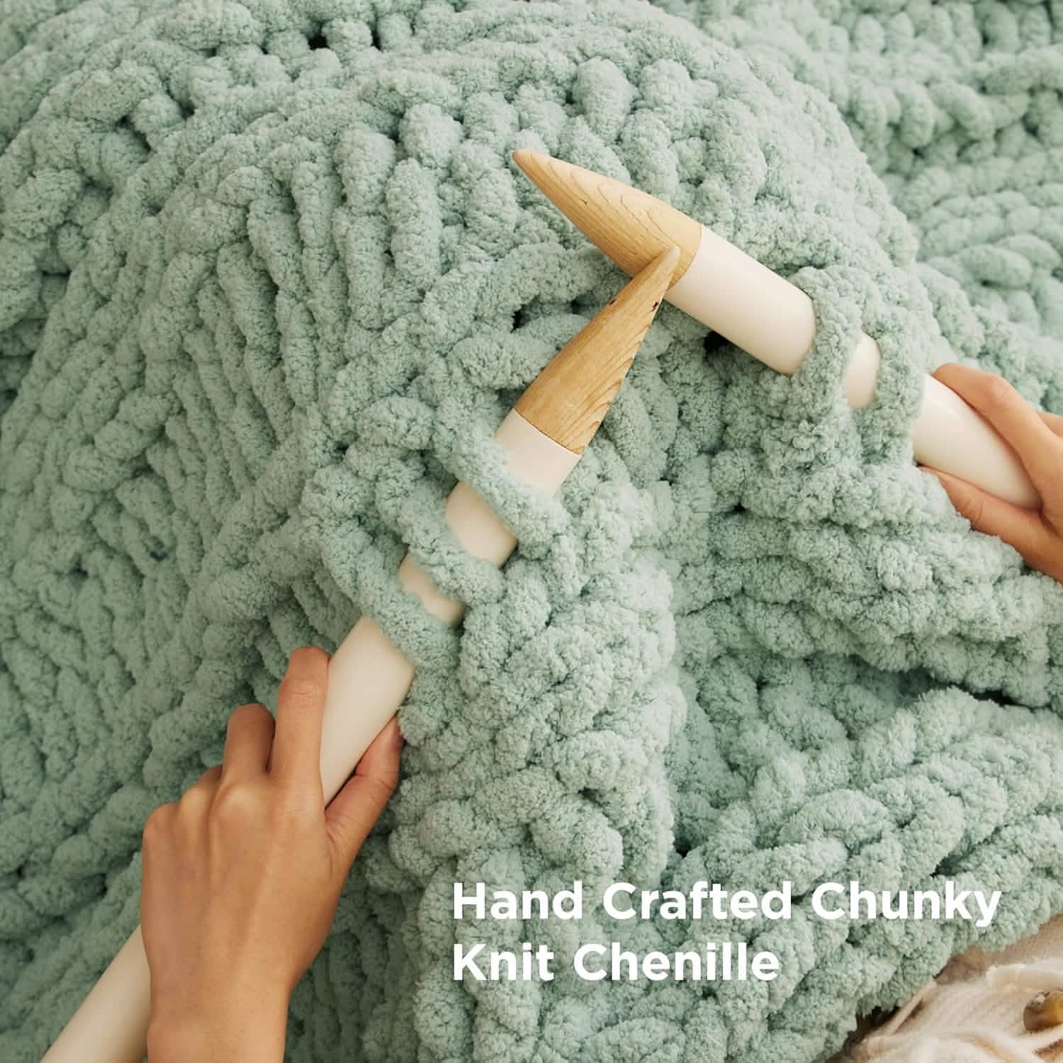GentleSoft® Chunky Knit Chenille Blanket