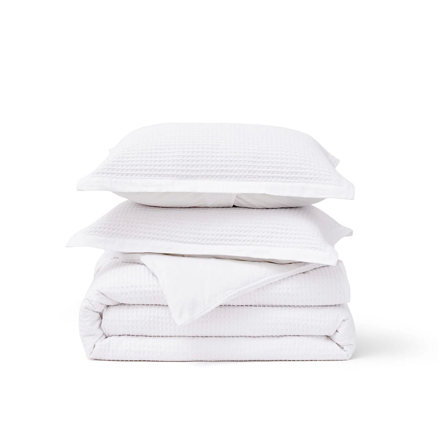 GentleSoft® Cotton Waffle Weave Duvet Cover Set