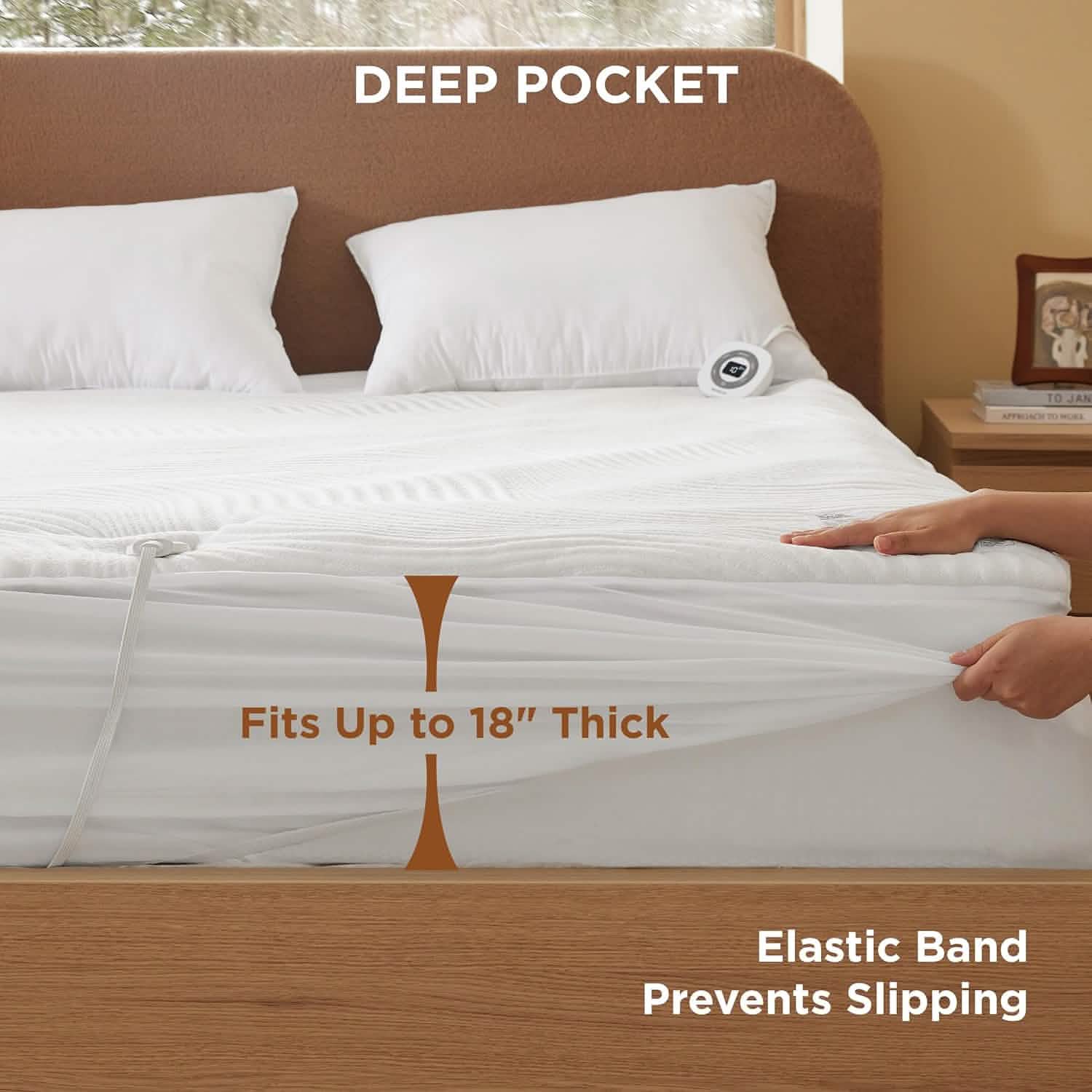 GentleSoft® Jacquard Polyester Microfiber Mattress Pad