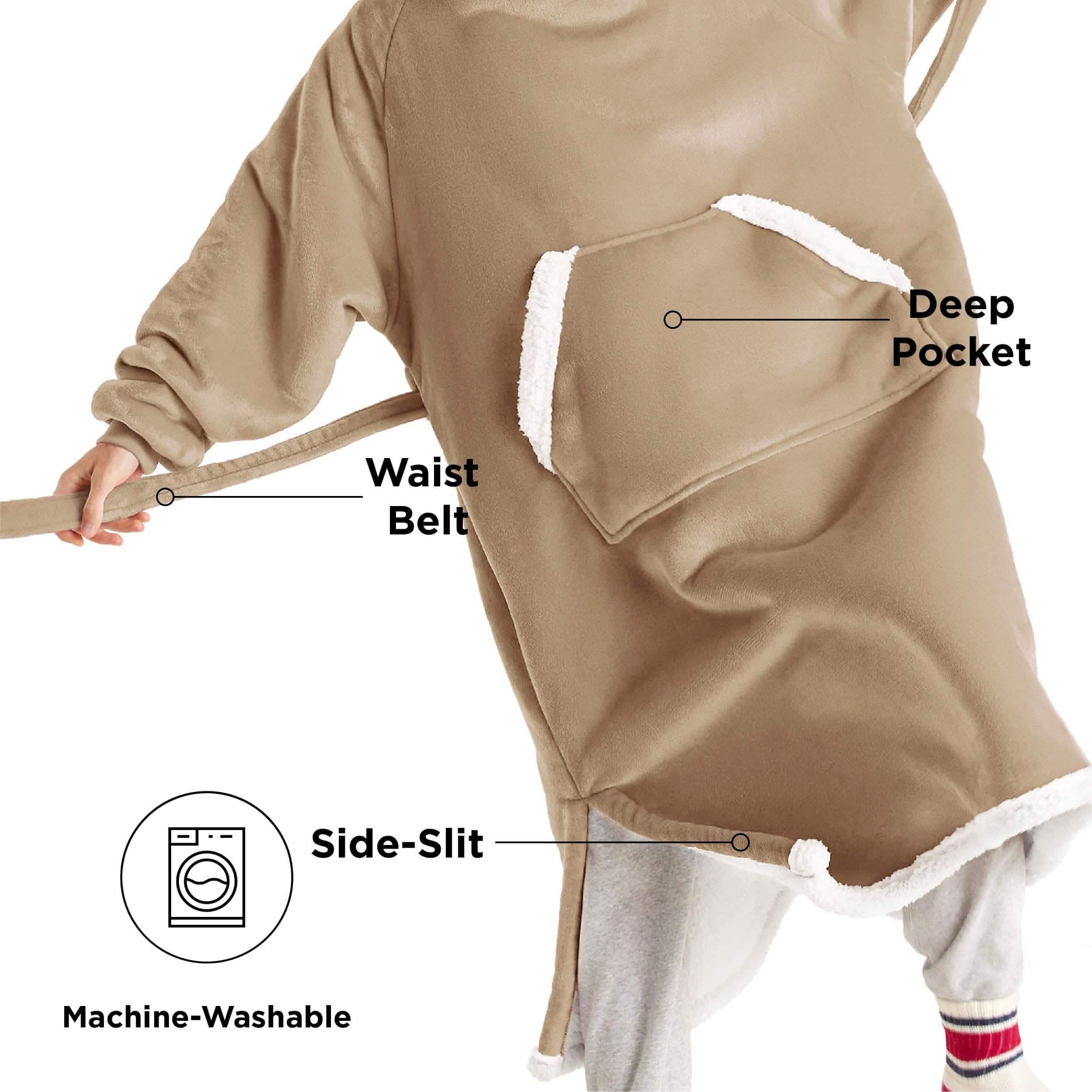 GentleSoft® Sherpa Fleece Wearable Blanket