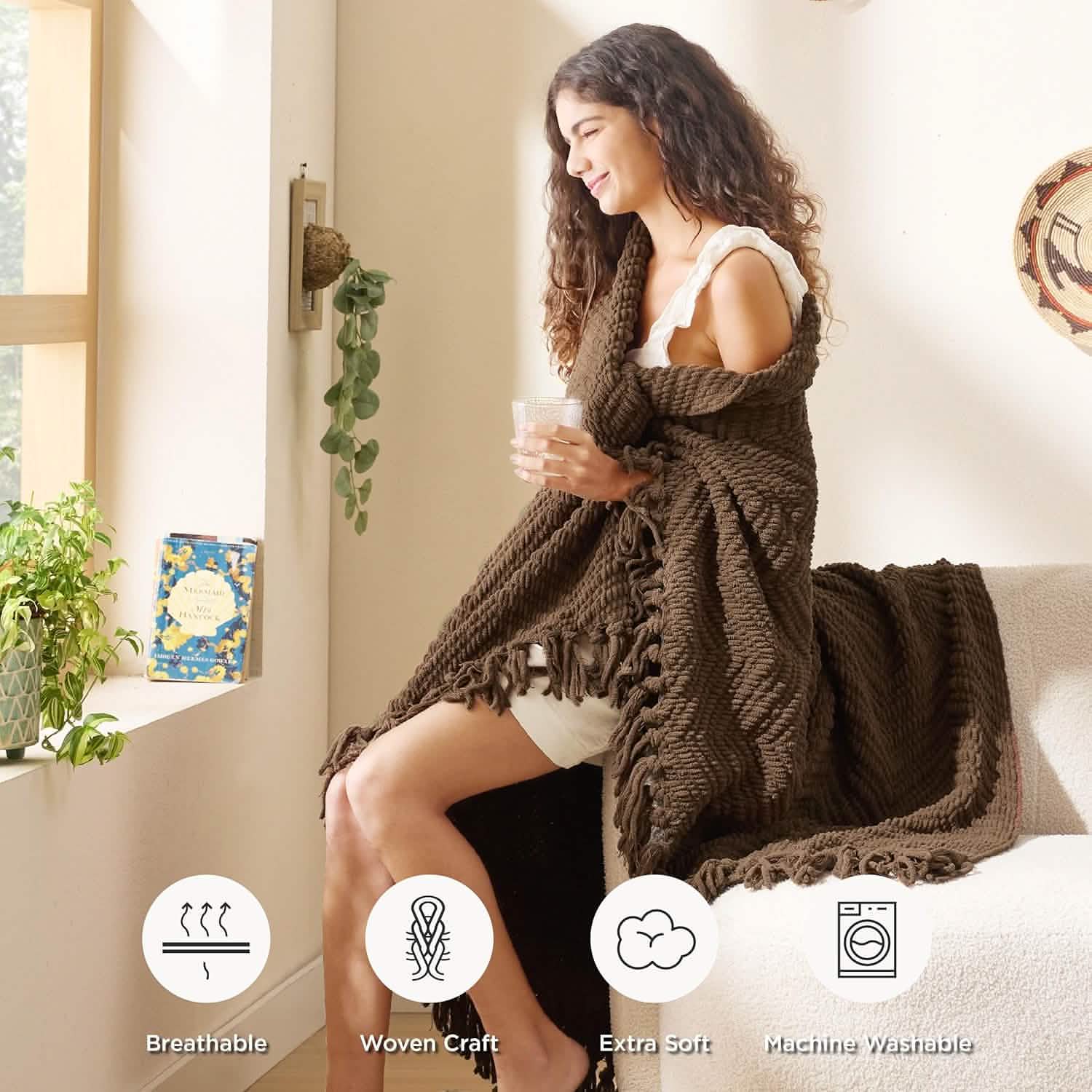 GentleSoft® GentleSoft Versatile Knit Woven Chenille Blanket