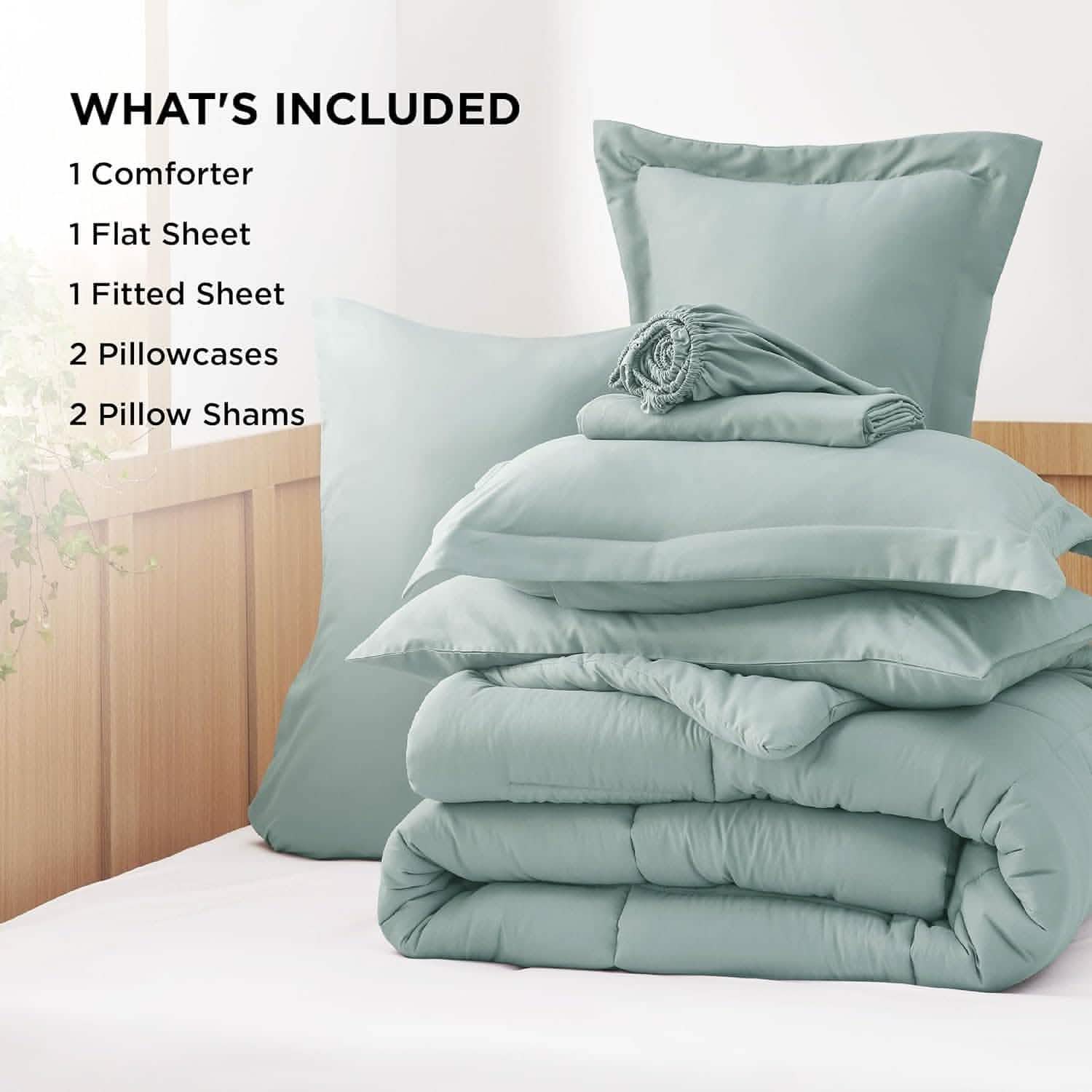 GentleSoft® Comforter Set - 7 Pieces Solid