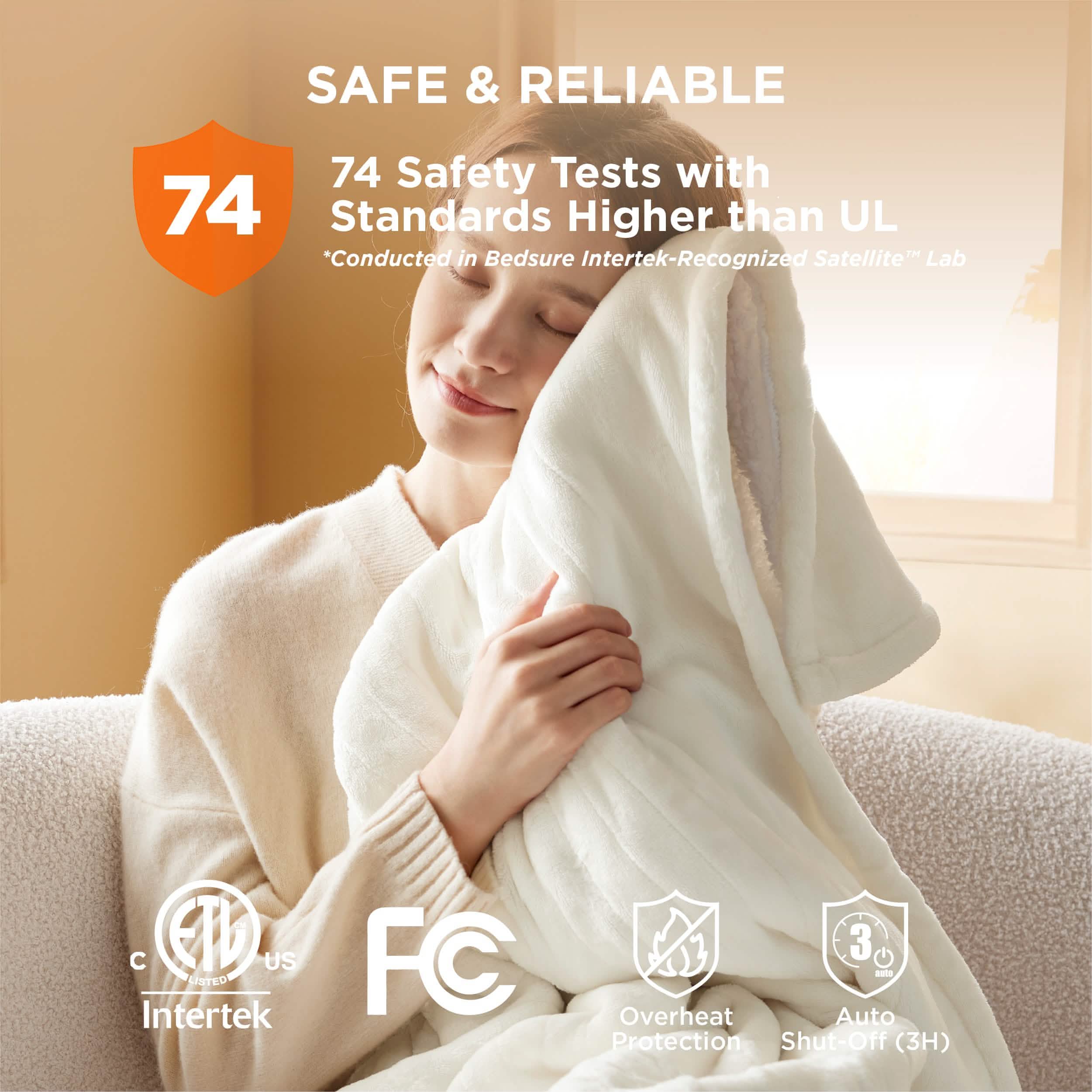 GentleSoft® Solid Flannel Heated Blanket