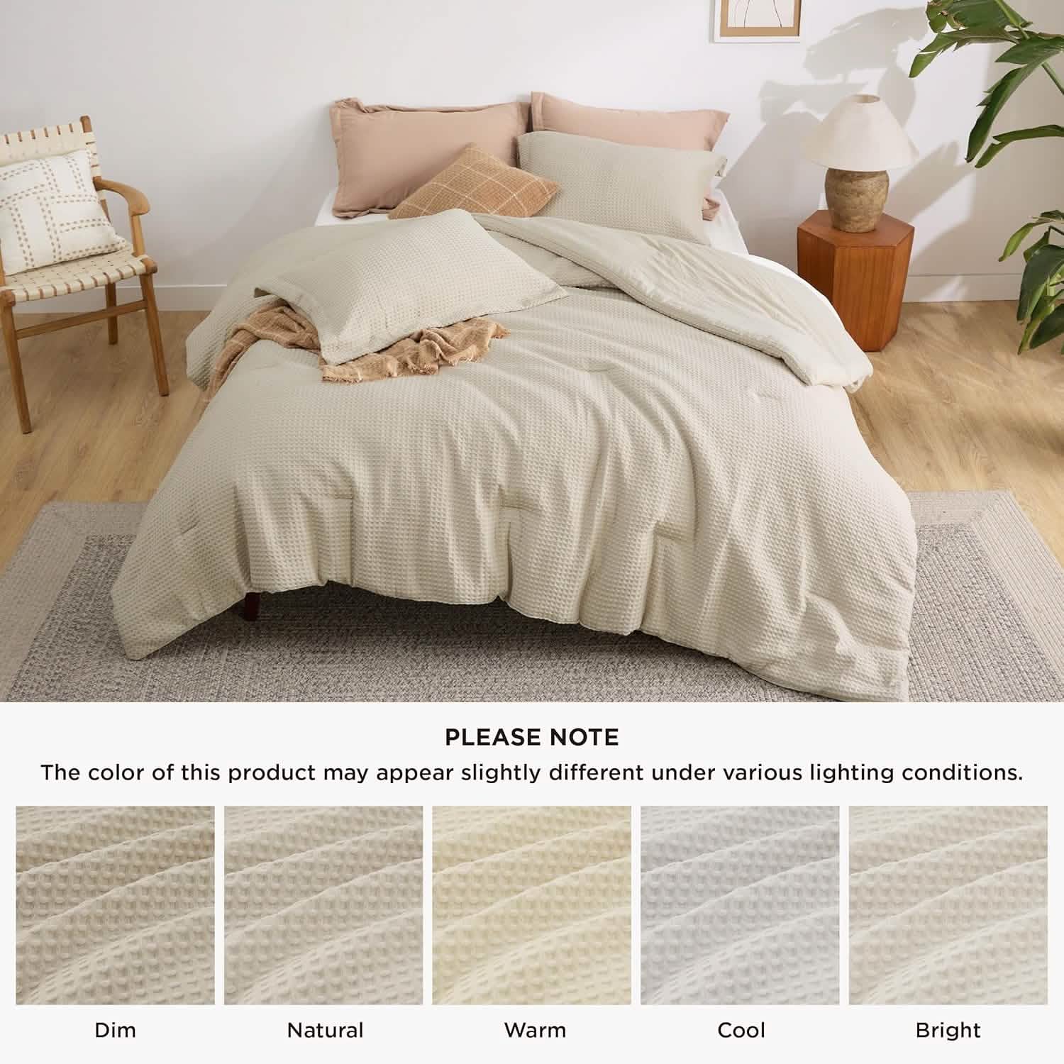 GentleSoft® Classic Waffle Weave Comforter Set
