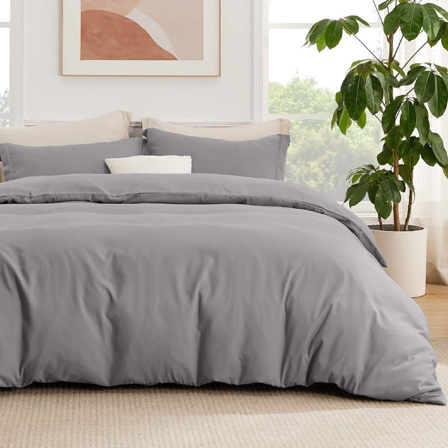 GentleSoft® Brushed Microfiber Duvet Cover Sets With Fitted Sheet