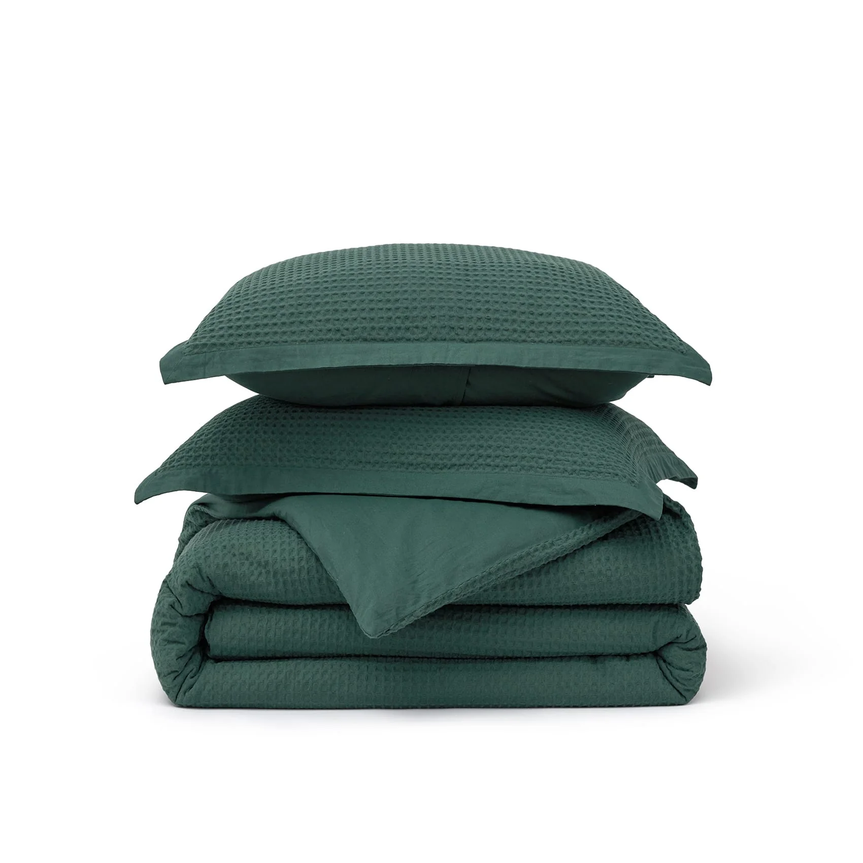 GentleSoft® Cotton Waffle Weave Duvet Cover Set