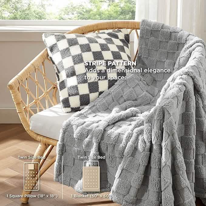 GentleSoft® Checkered Comforter Set