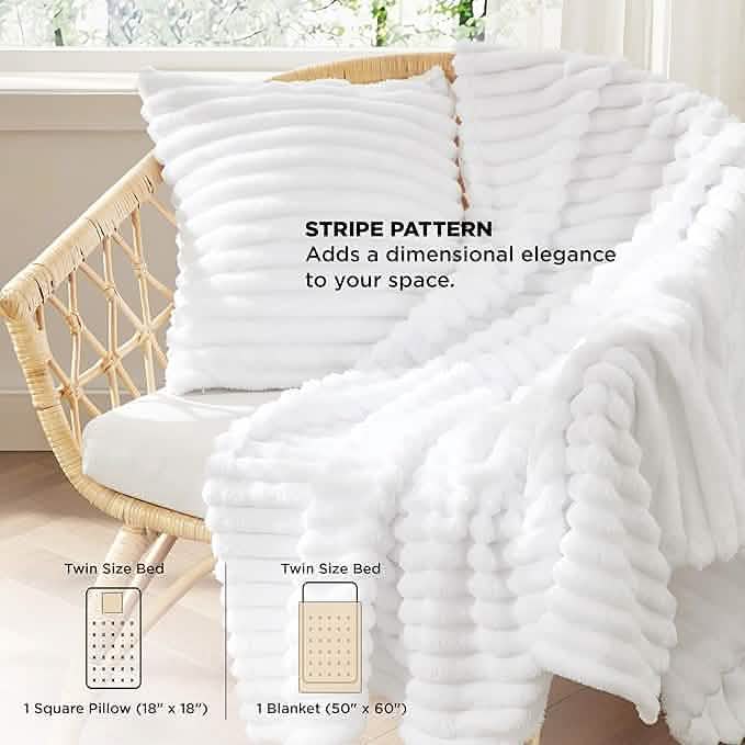 GentleSoft® Checkered Comforter Set Striped