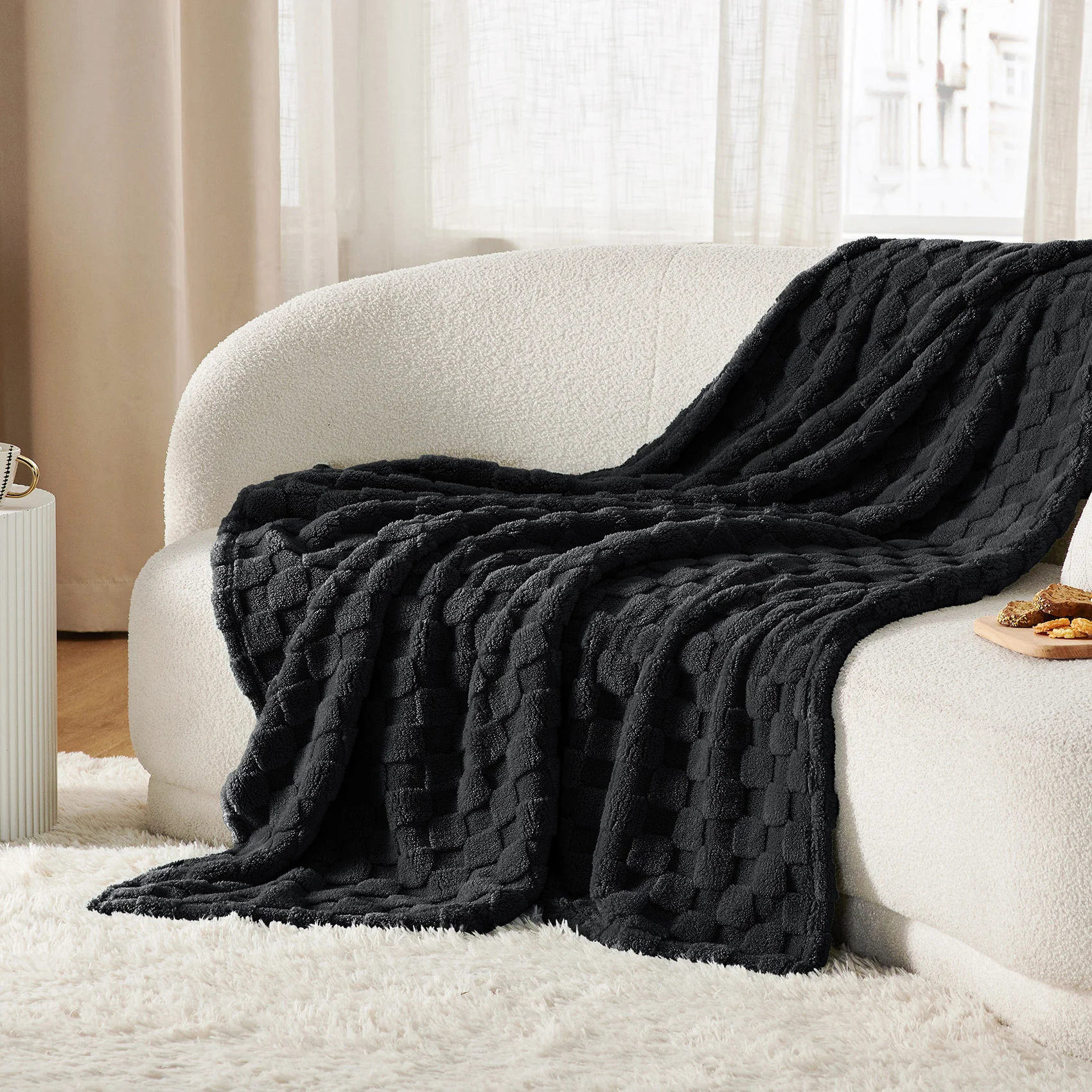 GentleSoft® Jacquard Shaggy Sherpa Blanket