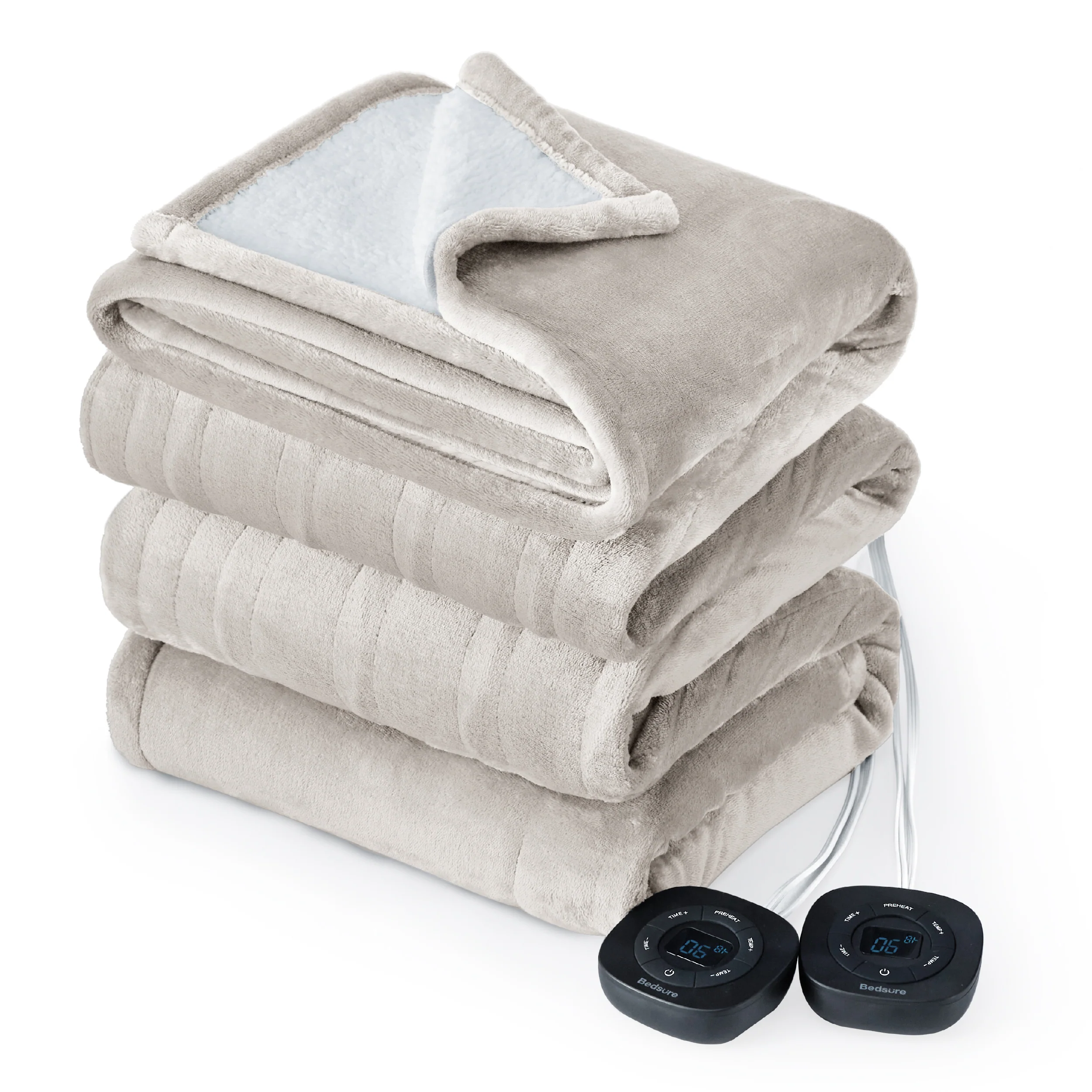 GentleSoft® Solid Flannel Heated Blanket