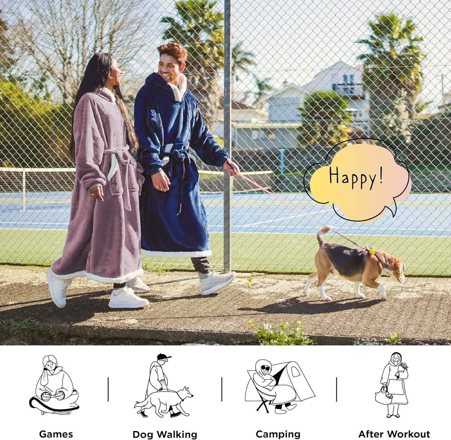 GentleSoft® Sherpa Fleece Wearable Blanket