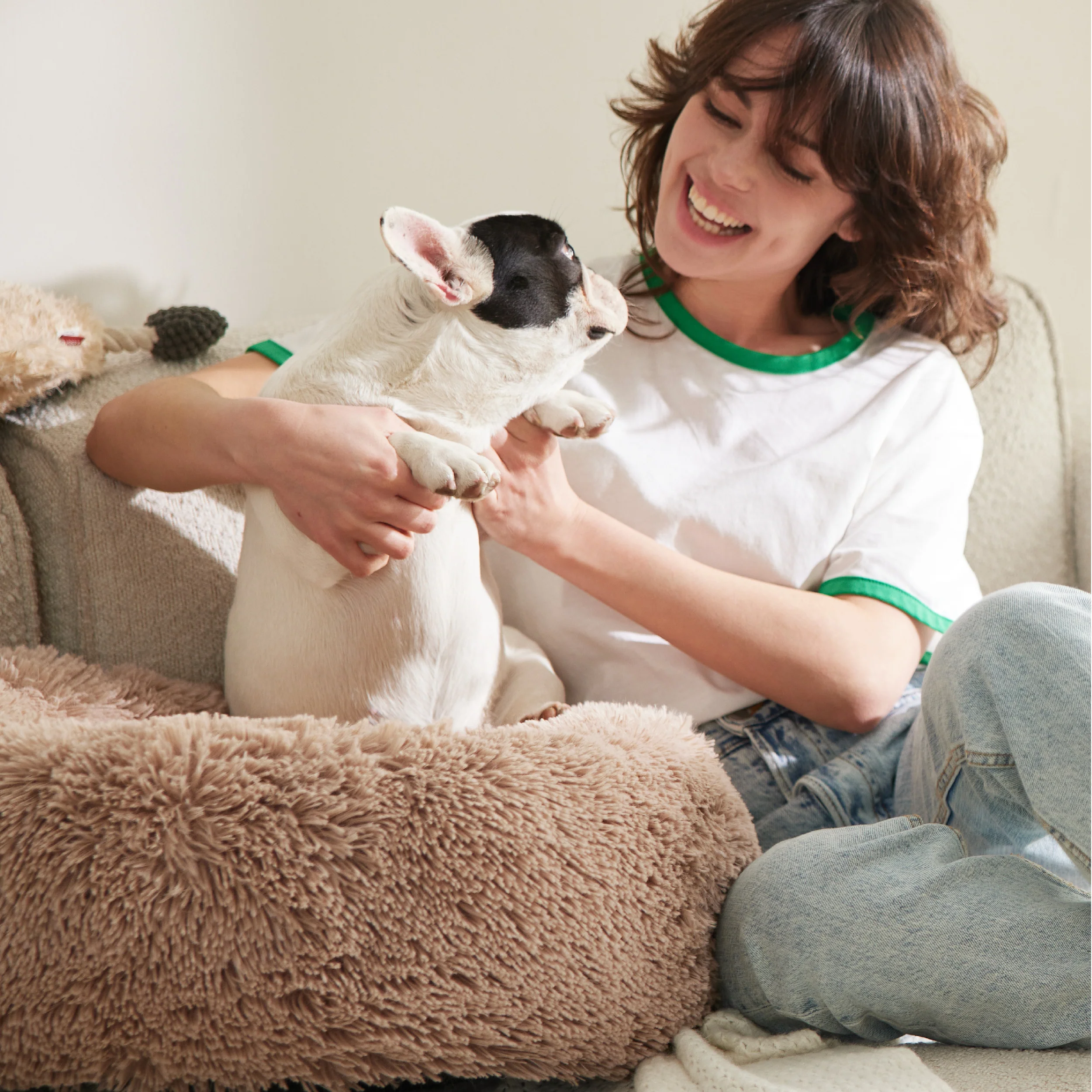 Calming Donut Bed for Dogs and Cats