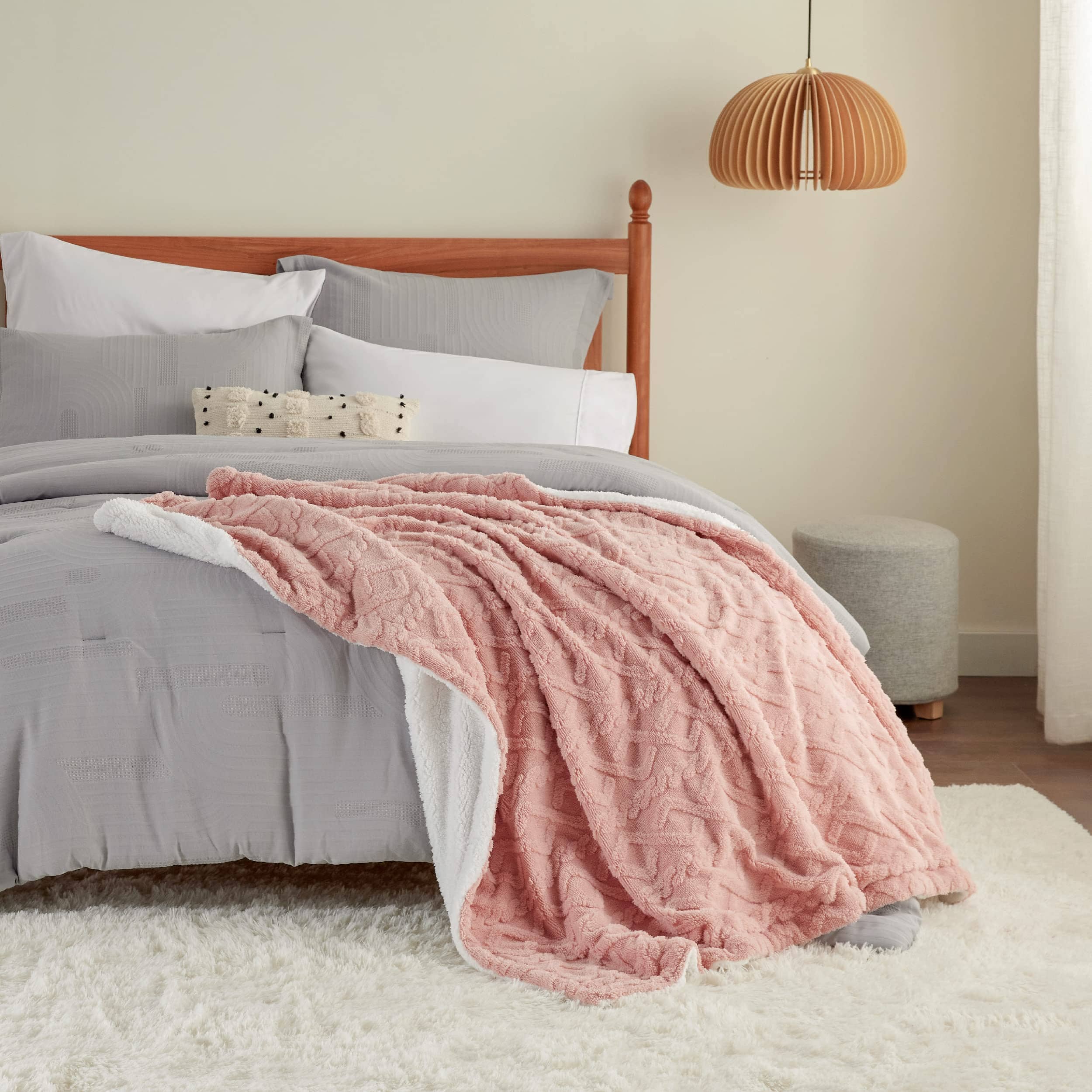 GentleSoft® Sherpa Throw Blanket For Couch