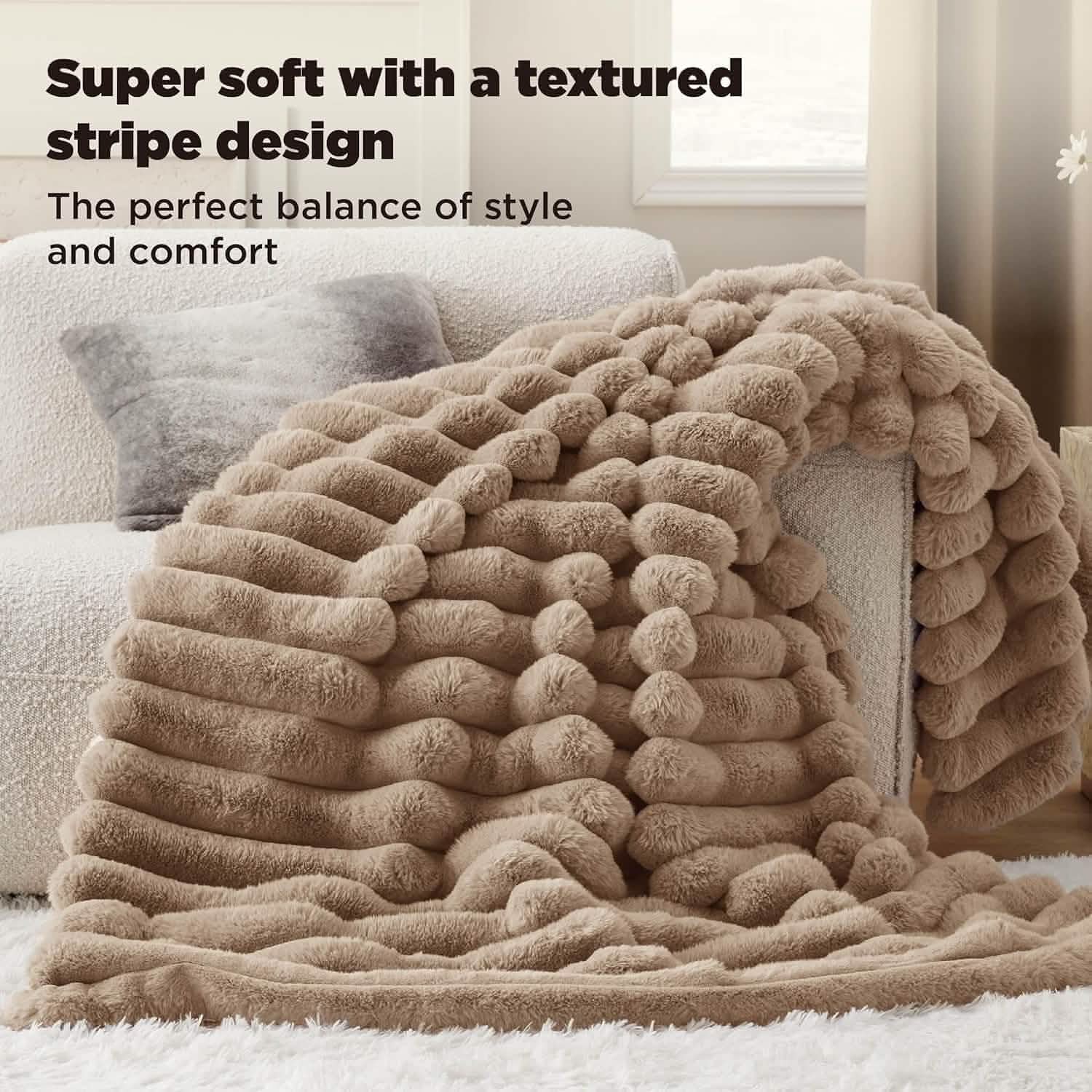 GentleSoft® Plush Stripe Blanket