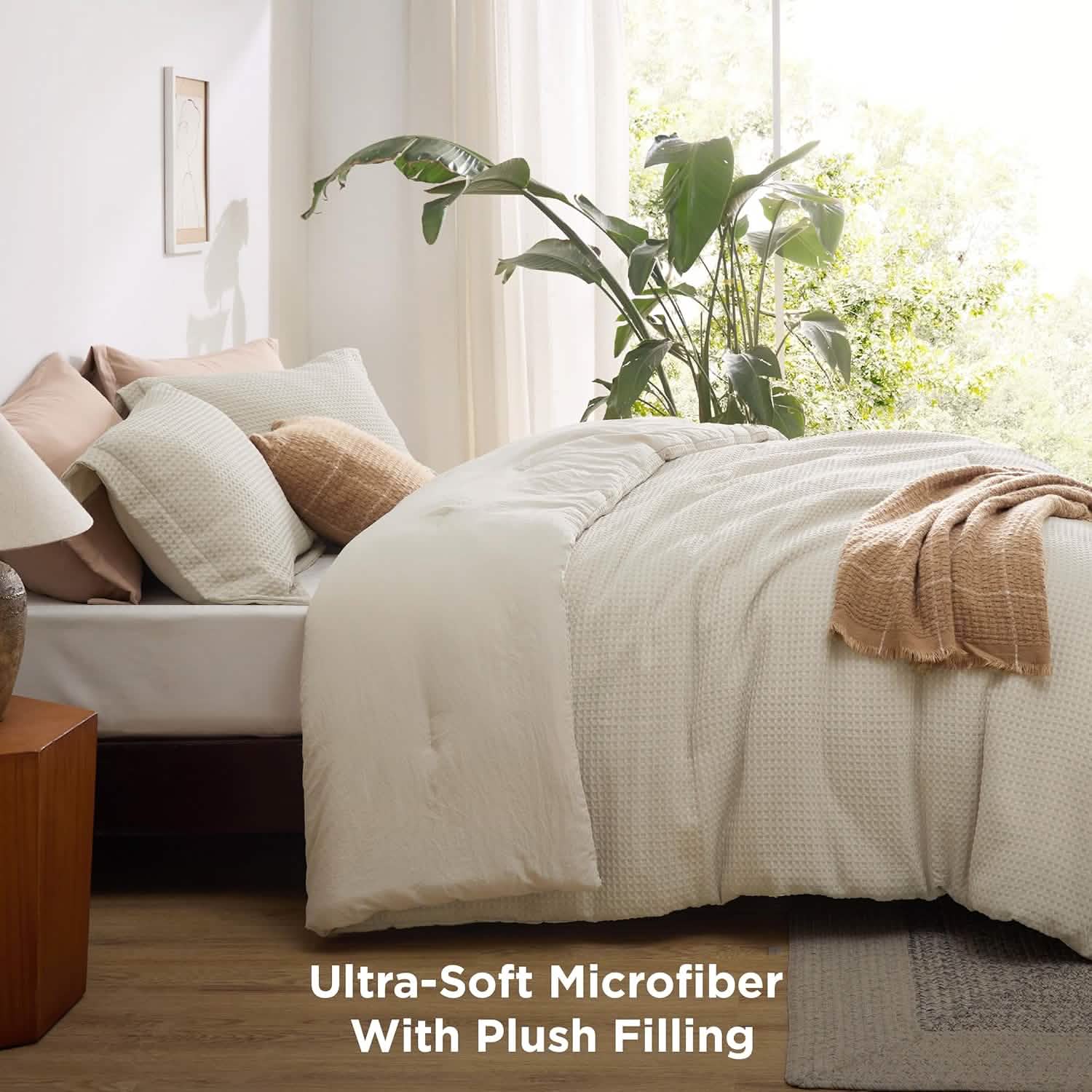 GentleSoft® Classic Waffle Weave Comforter Set
