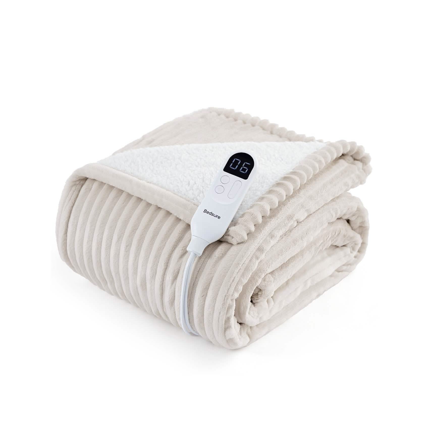GentleSoft® Ribbed Heated Blanket
