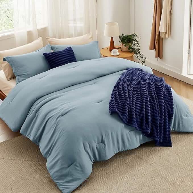 GentleSoft® Checkered Comforter Set Striped