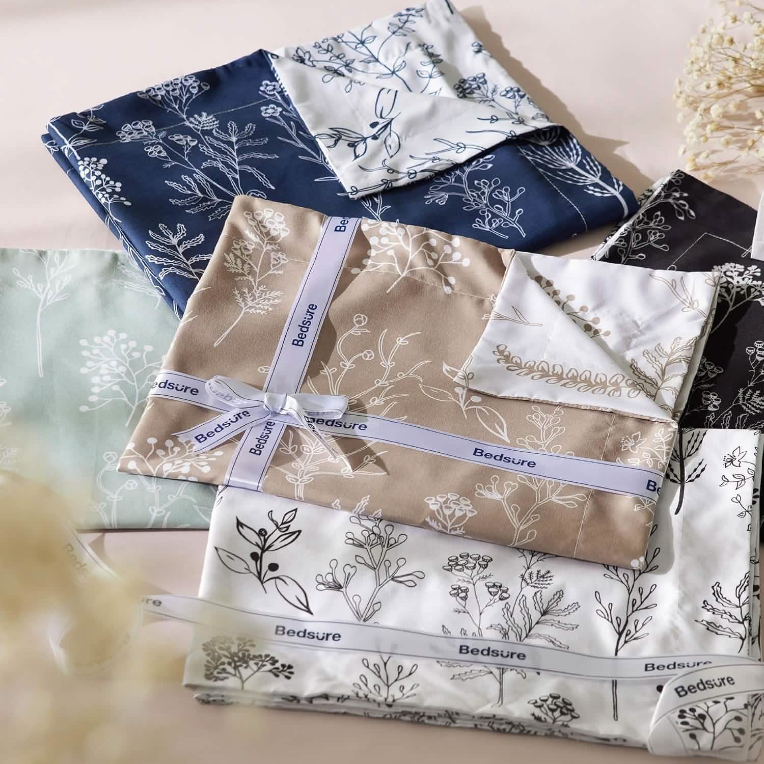 GentleSoft® Reversible Floral Print Comforter Set-2