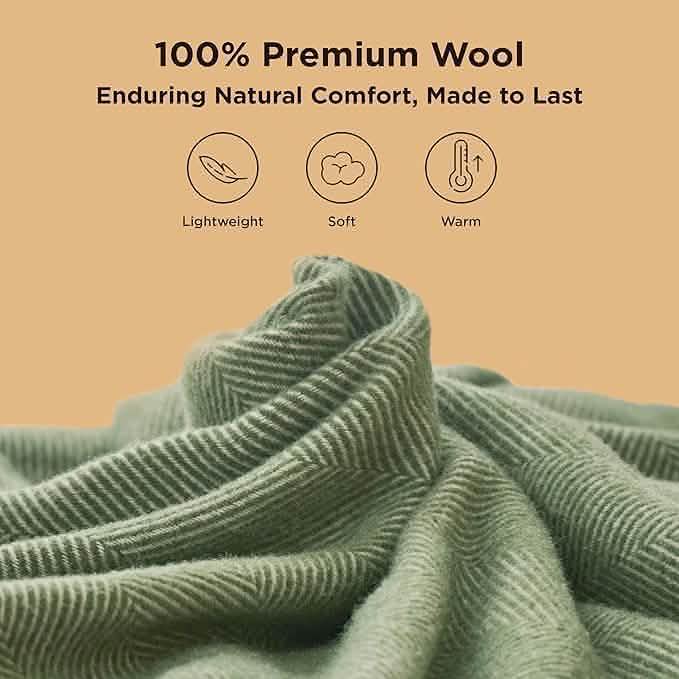 GentleSoft® 100% Wool Woven Blanket