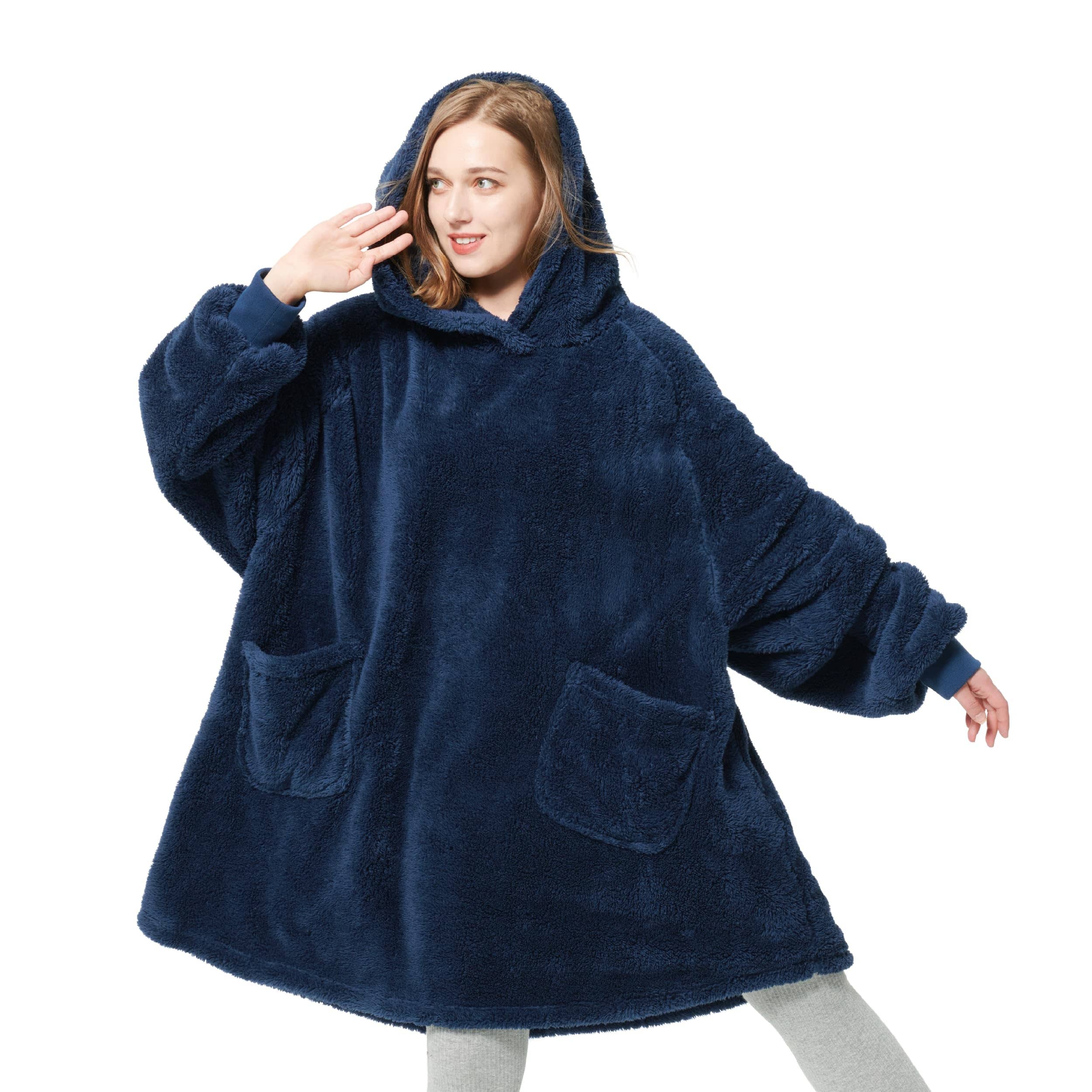 GentleSoft® Shaggy Sherpa Blanket Hoodie