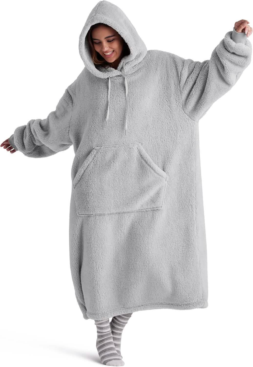 GentleSoft® Ultra Soft Long Shaggy Sherpa Hooded Blanket