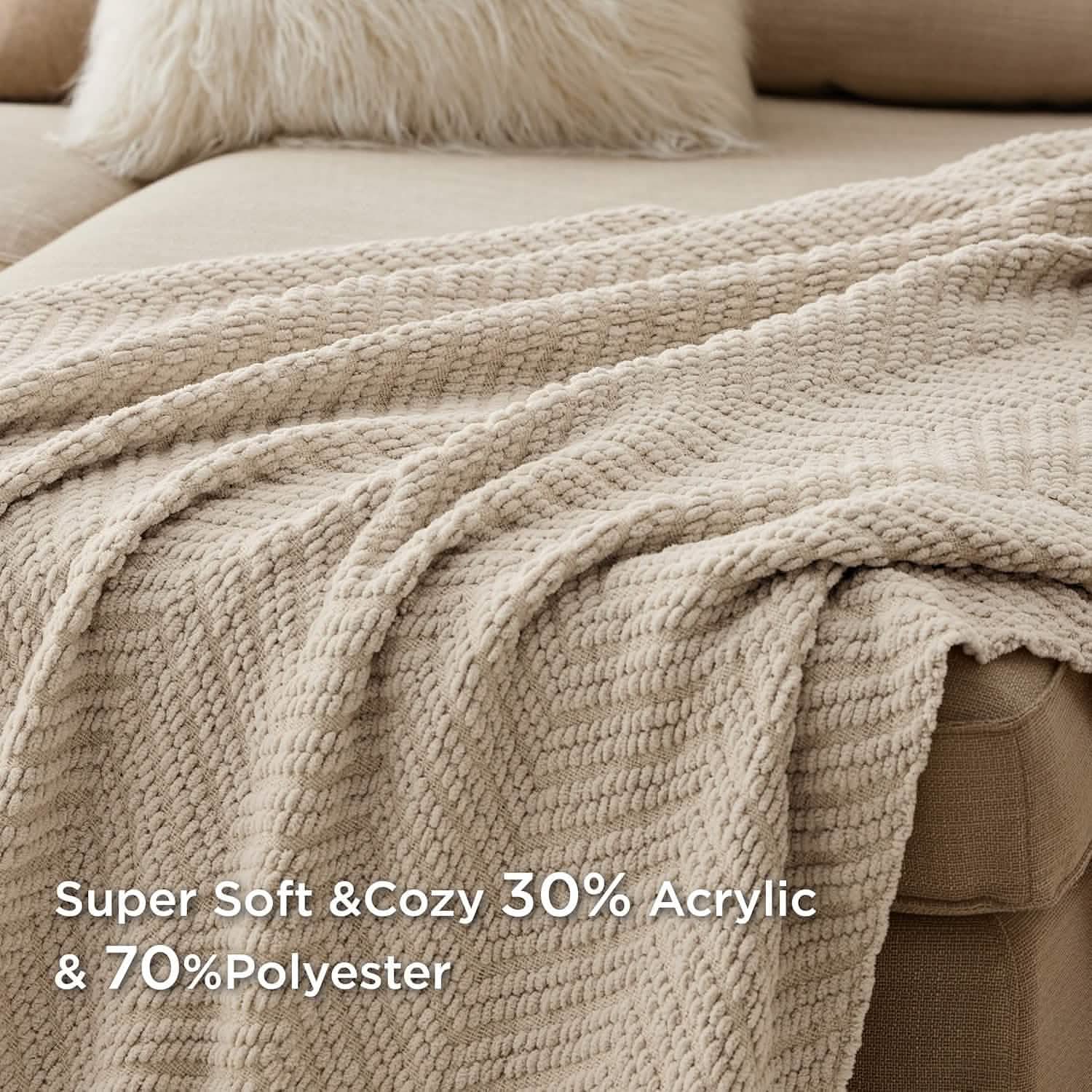 GentleSoft® GentleSoft Versatile Knit Woven Chenille Blanket