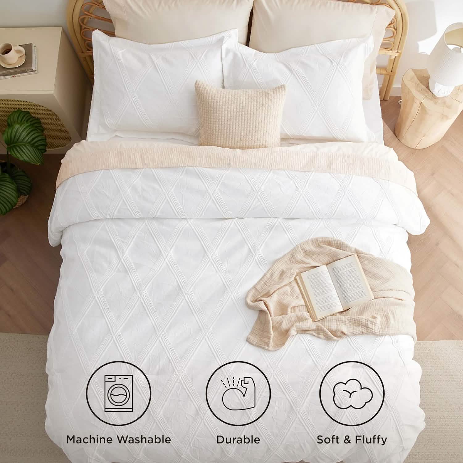 GentleSoft® Puffy Jacquard Comforter Set