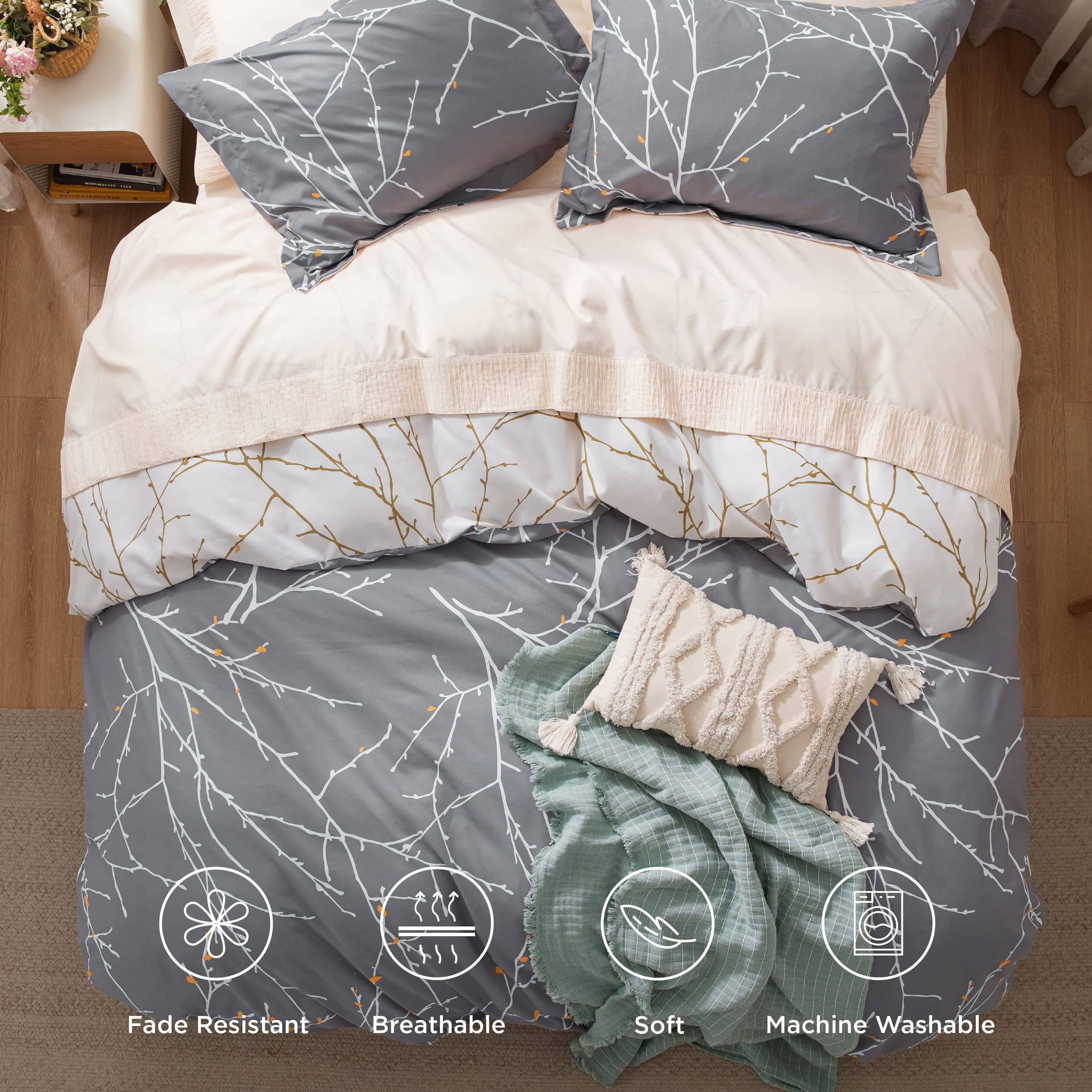 GentleSoft® Microfiber Duvet Cover Set Twin