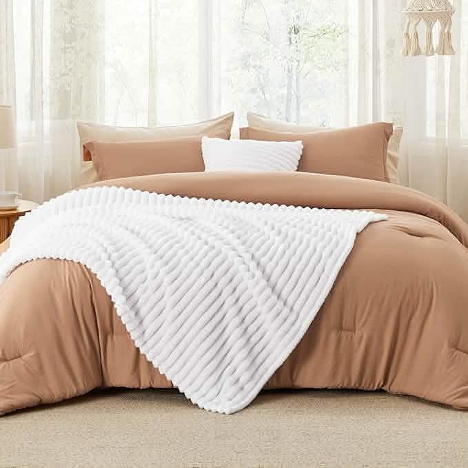 GentleSoft® Checkered Comforter Set Striped