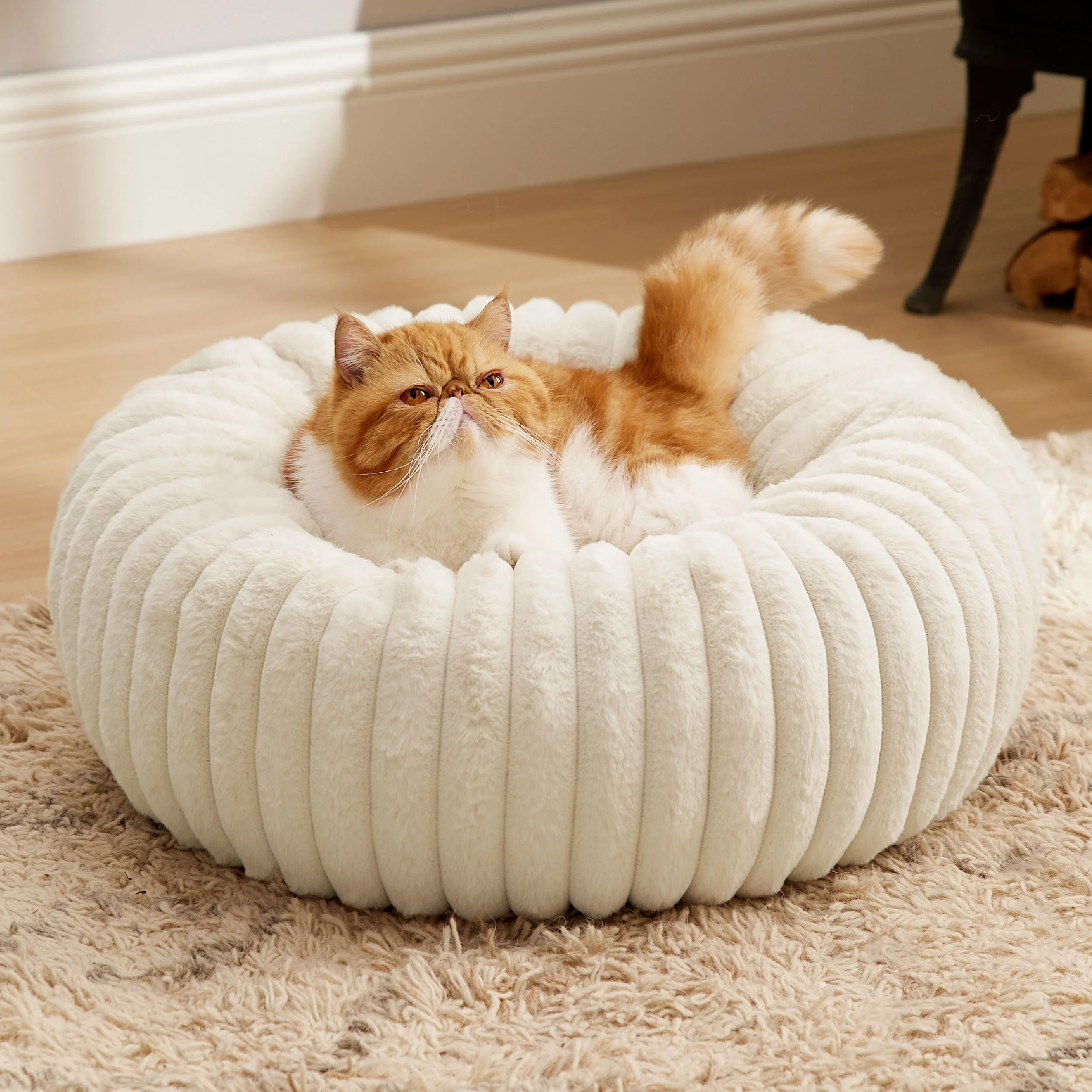 Corduroy Round Pet Bed