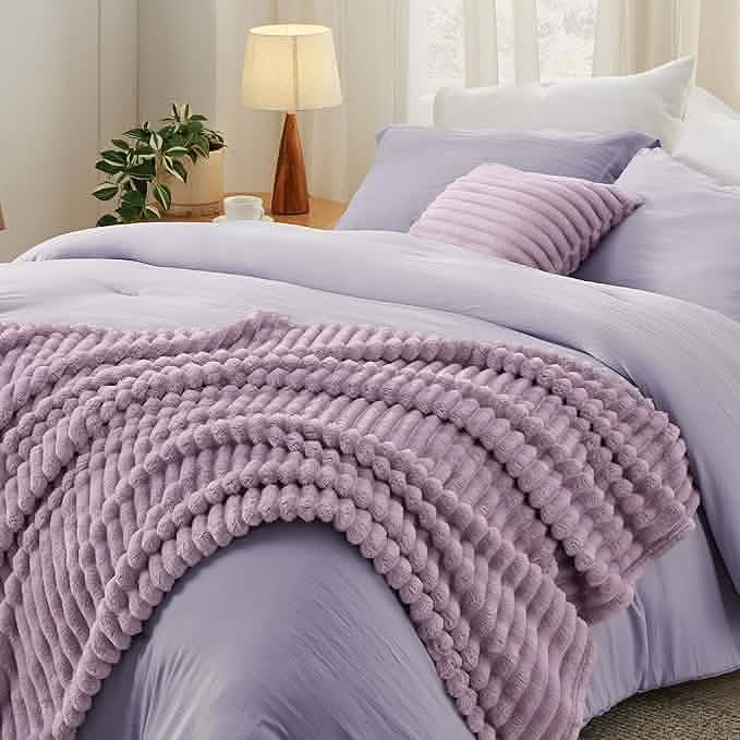 GentleSoft® Checkered Comforter Set Striped