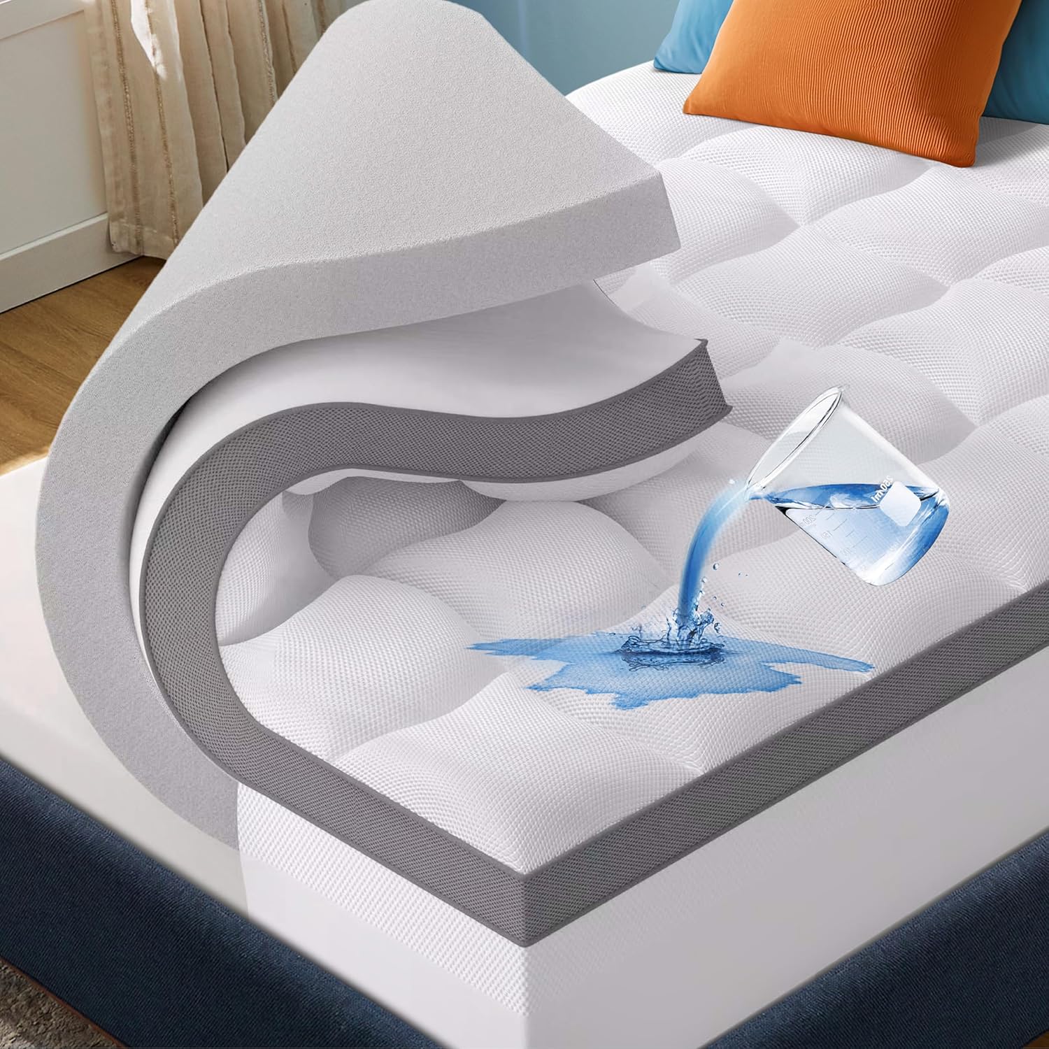GentleSoft® Dual-Comfort Waterproof Mattress Topper