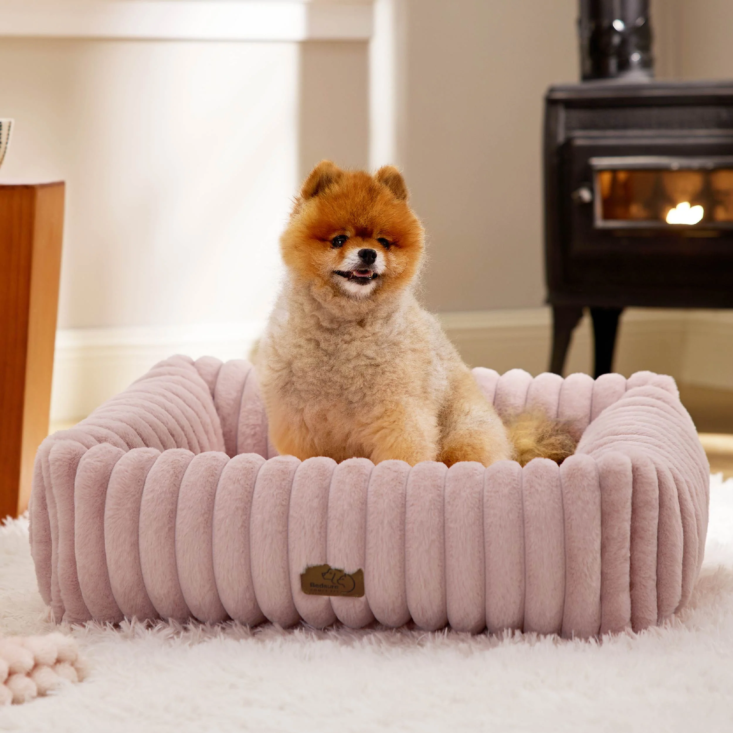 Corduroy Fleece Pet Bed