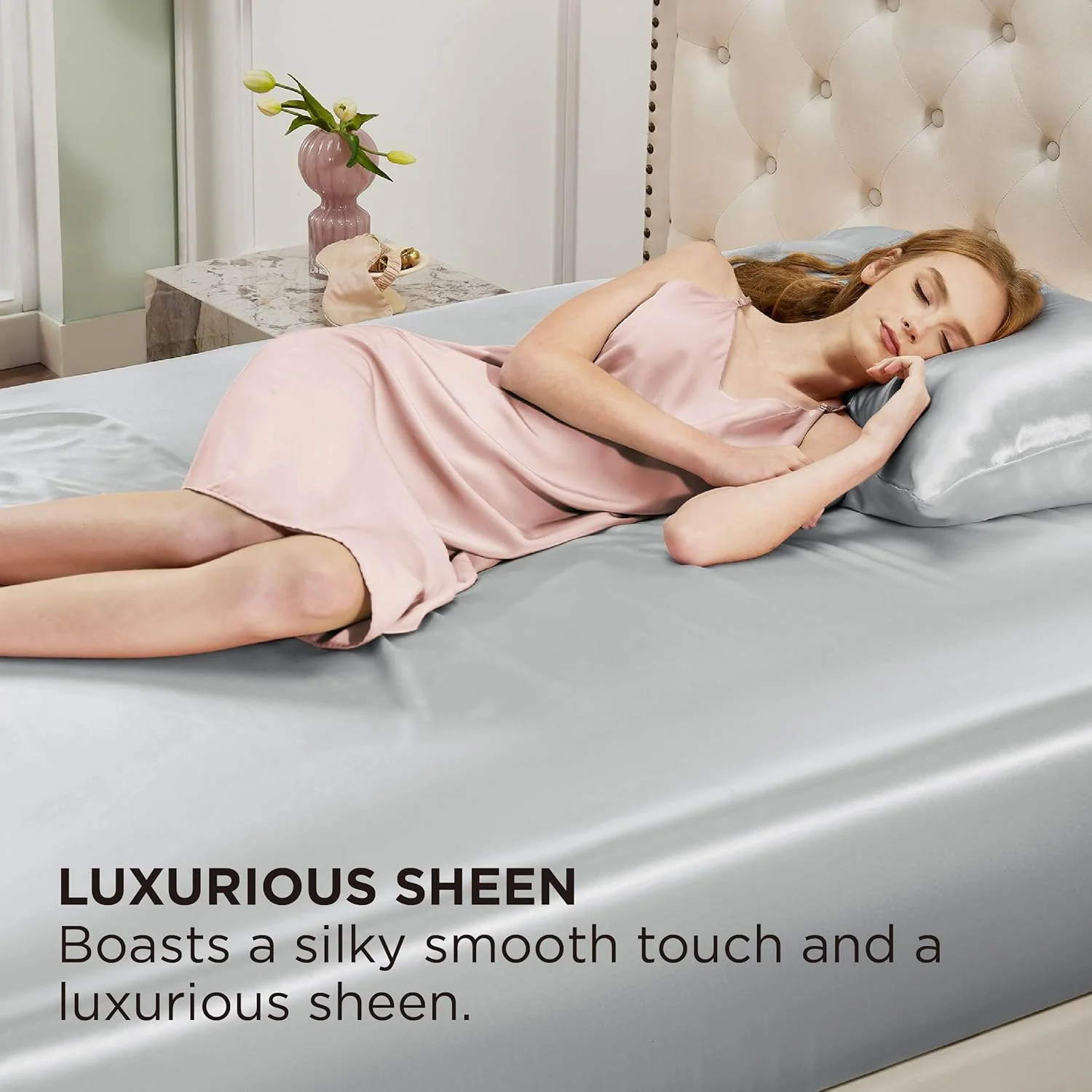 GentleSoft® Satin Fitted Sheet