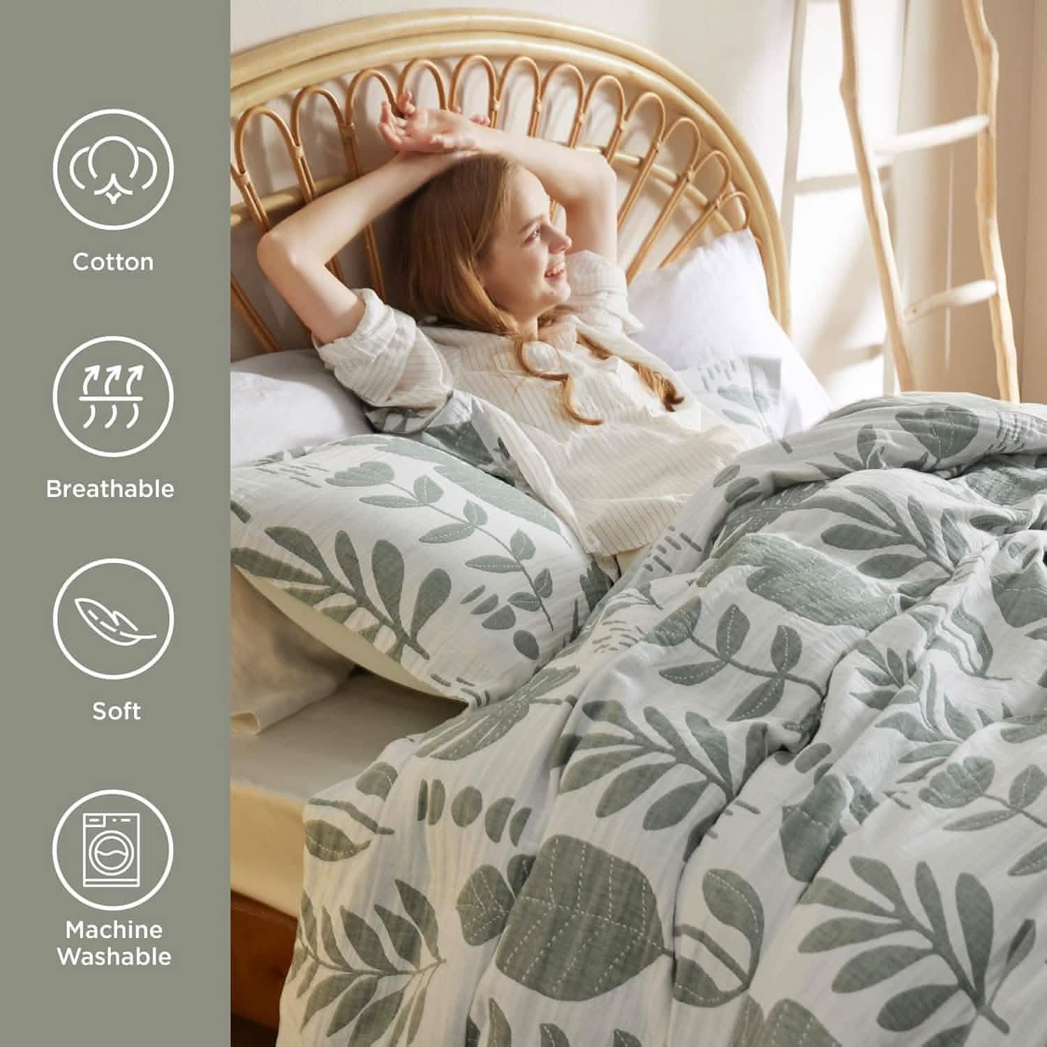 GentleSoft® Cotton Muslin Duvet Cover Set