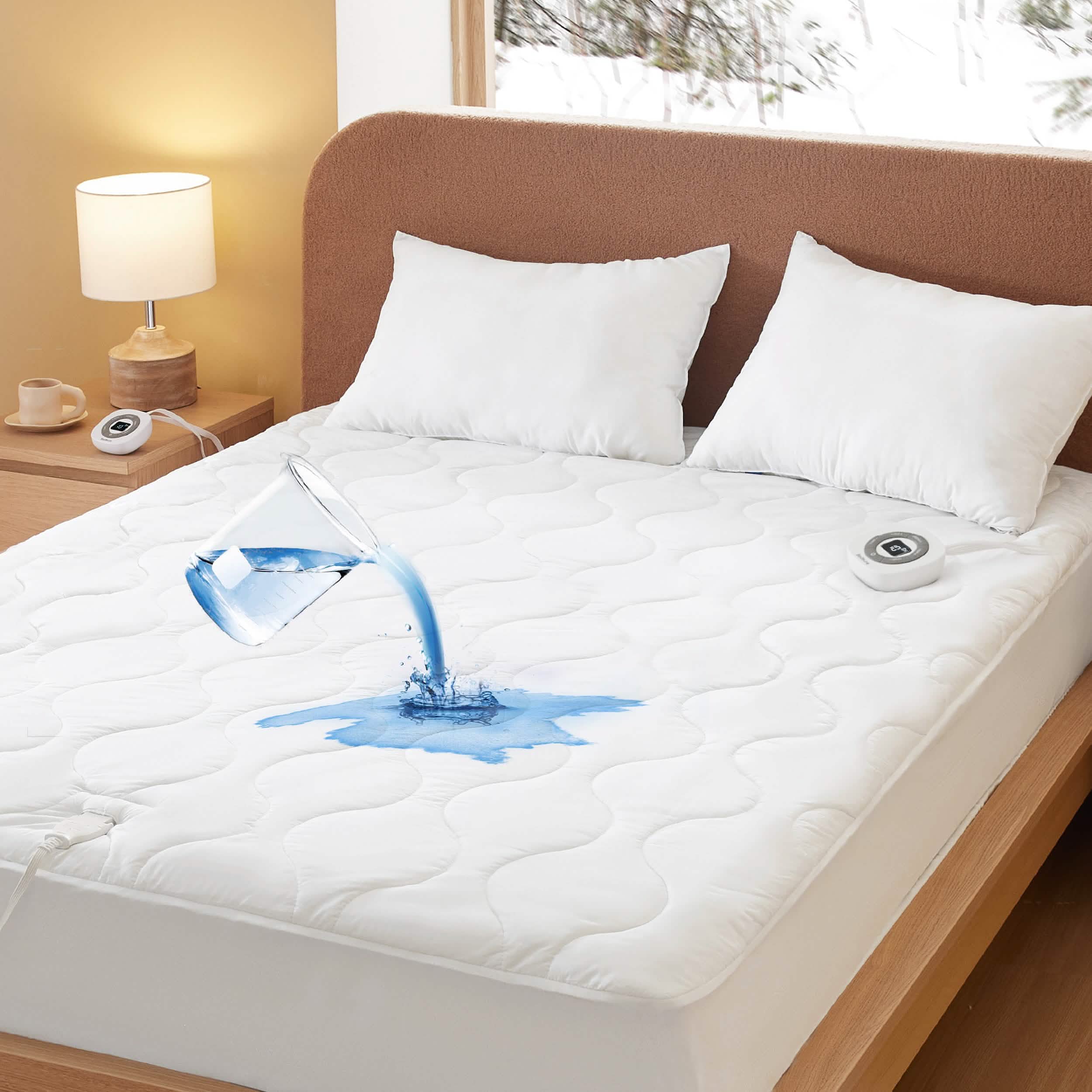 GentleSoft® Waterproof Cotton Heated Mattress Pad