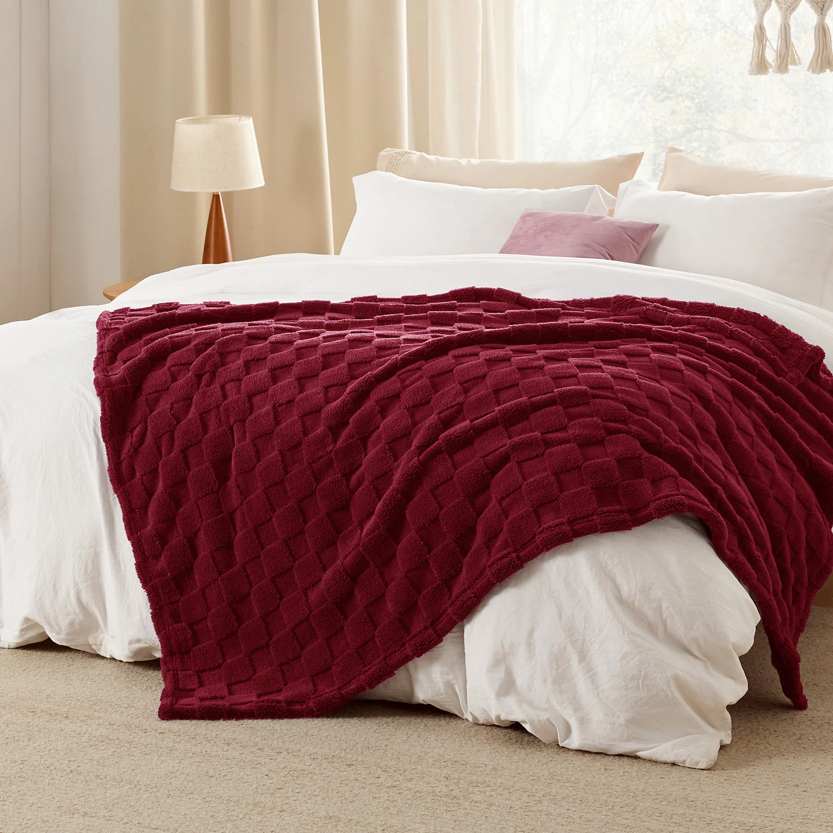 GentleSoft® Jacquard Shaggy Sherpa Blanket