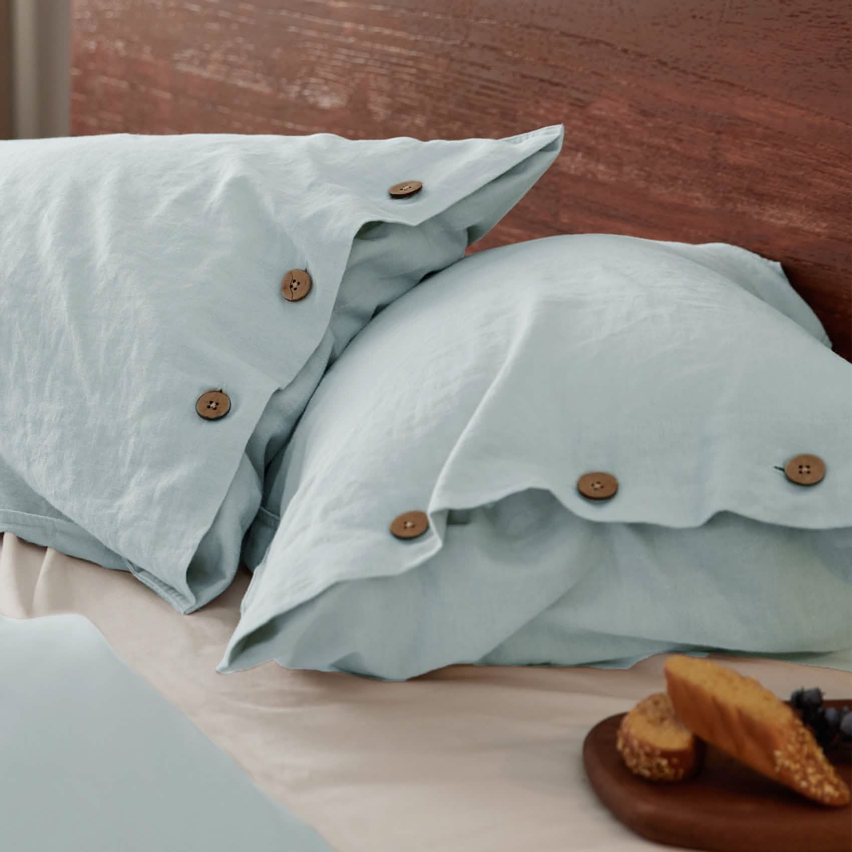 GentleSoft® Cotton Linen Hybrid Duvet Cover Set