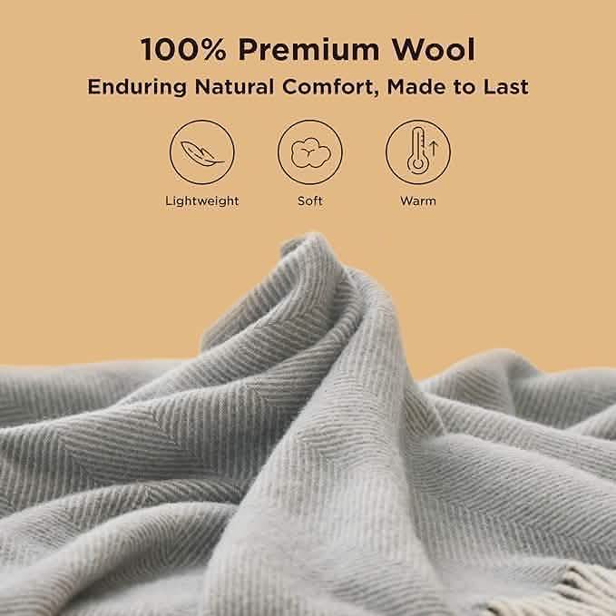 GentleSoft® 100% Wool Woven Blanket