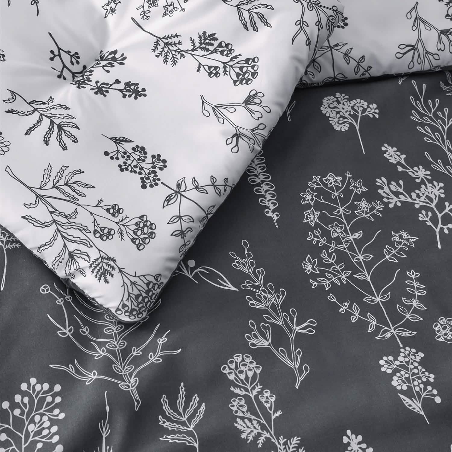 GentleSoft® Reversible Floral Print Comforter Set-2