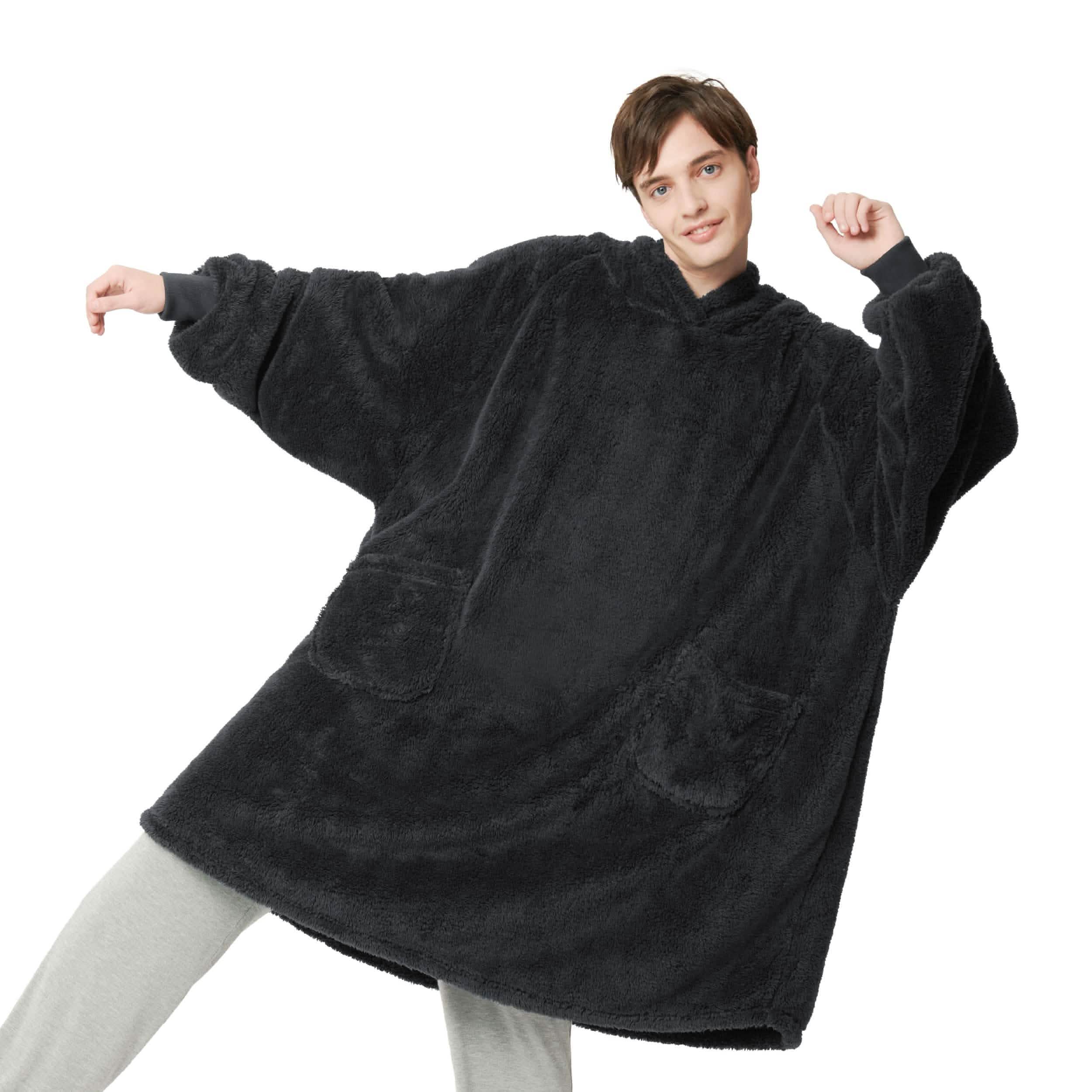 GentleSoft® Shaggy Sherpa Blanket Hoodie