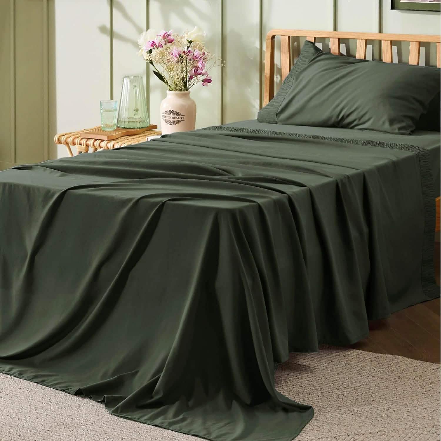 GentleSoft® Ruched Sheet Set