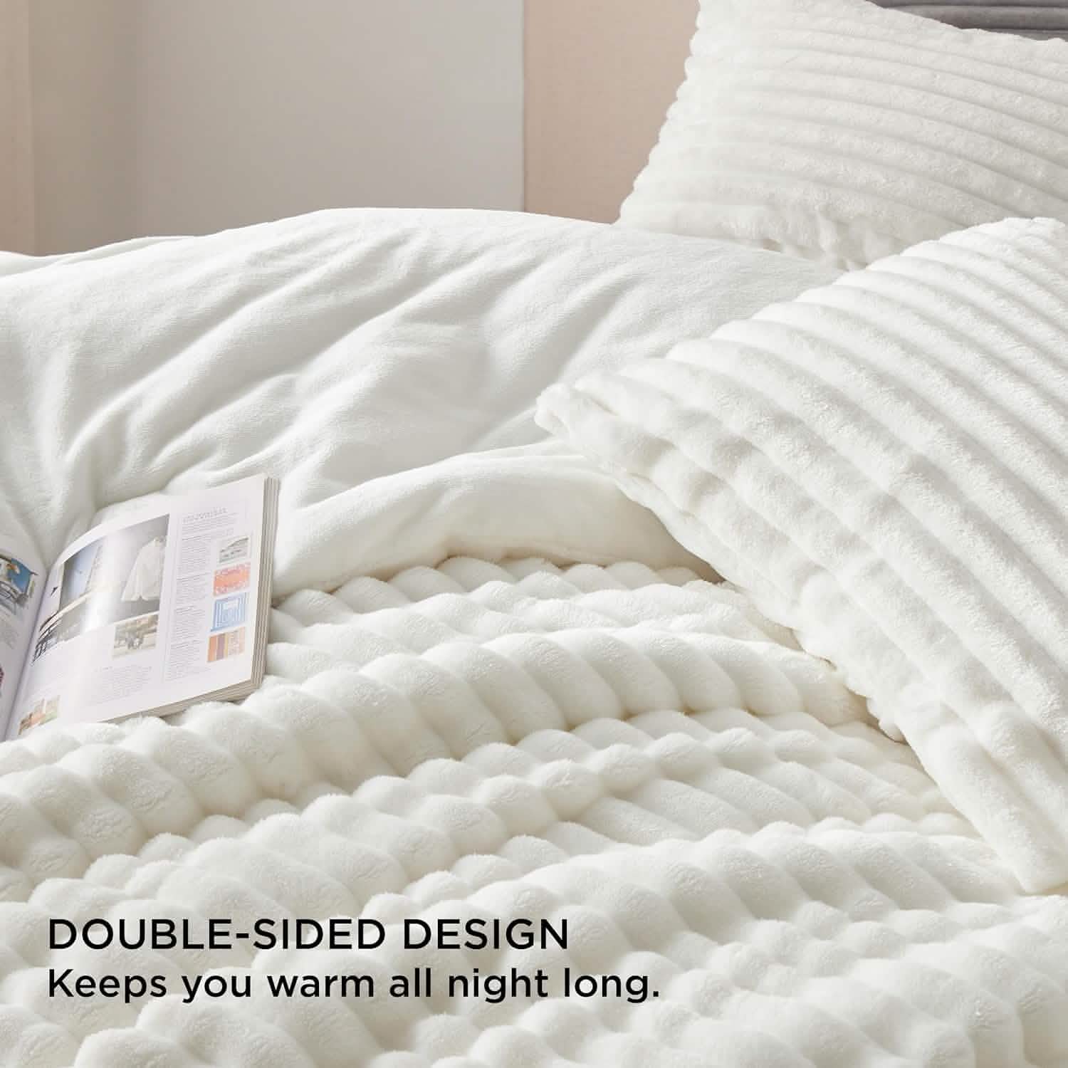 GentleSoft® Striped Flannel Comforter Set