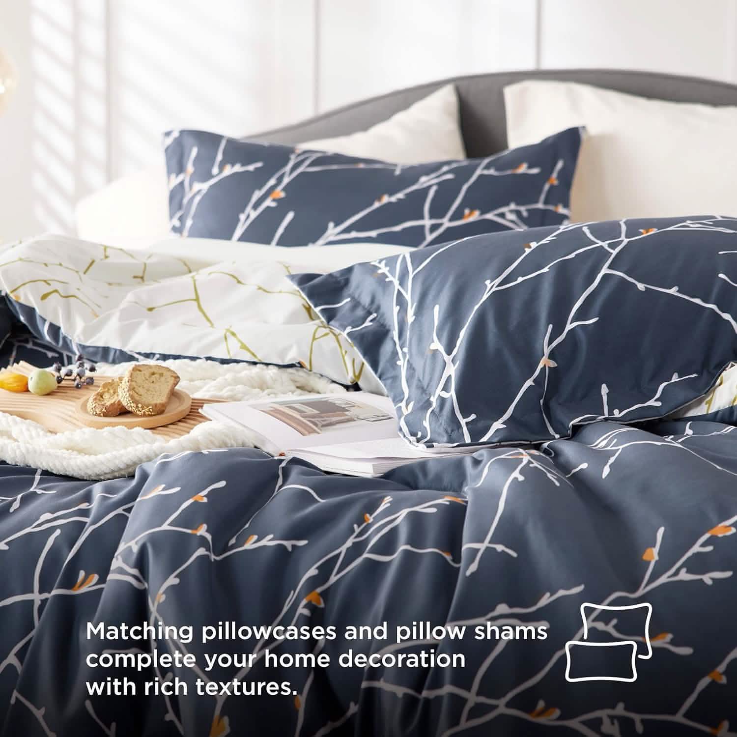 GentleSoft® Tree Branch Floral Pattern Bed-in-a-Bag